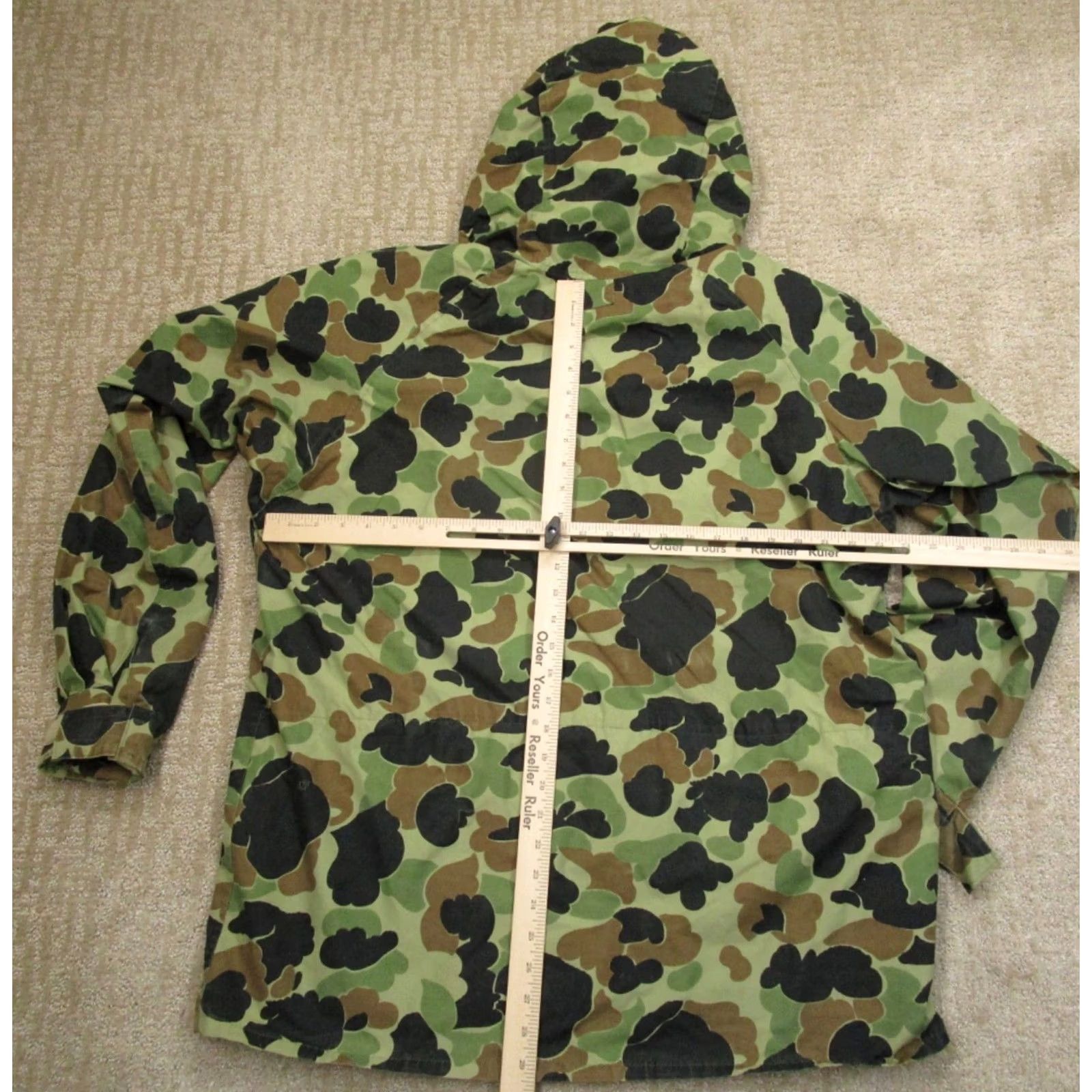 Skin Vintage Columbia Jacket Men Large Green Frog Skin Camo Gore Tex Hunting 70s USA Size US L / EU 52-54 / 3 - 5 Thumbnail