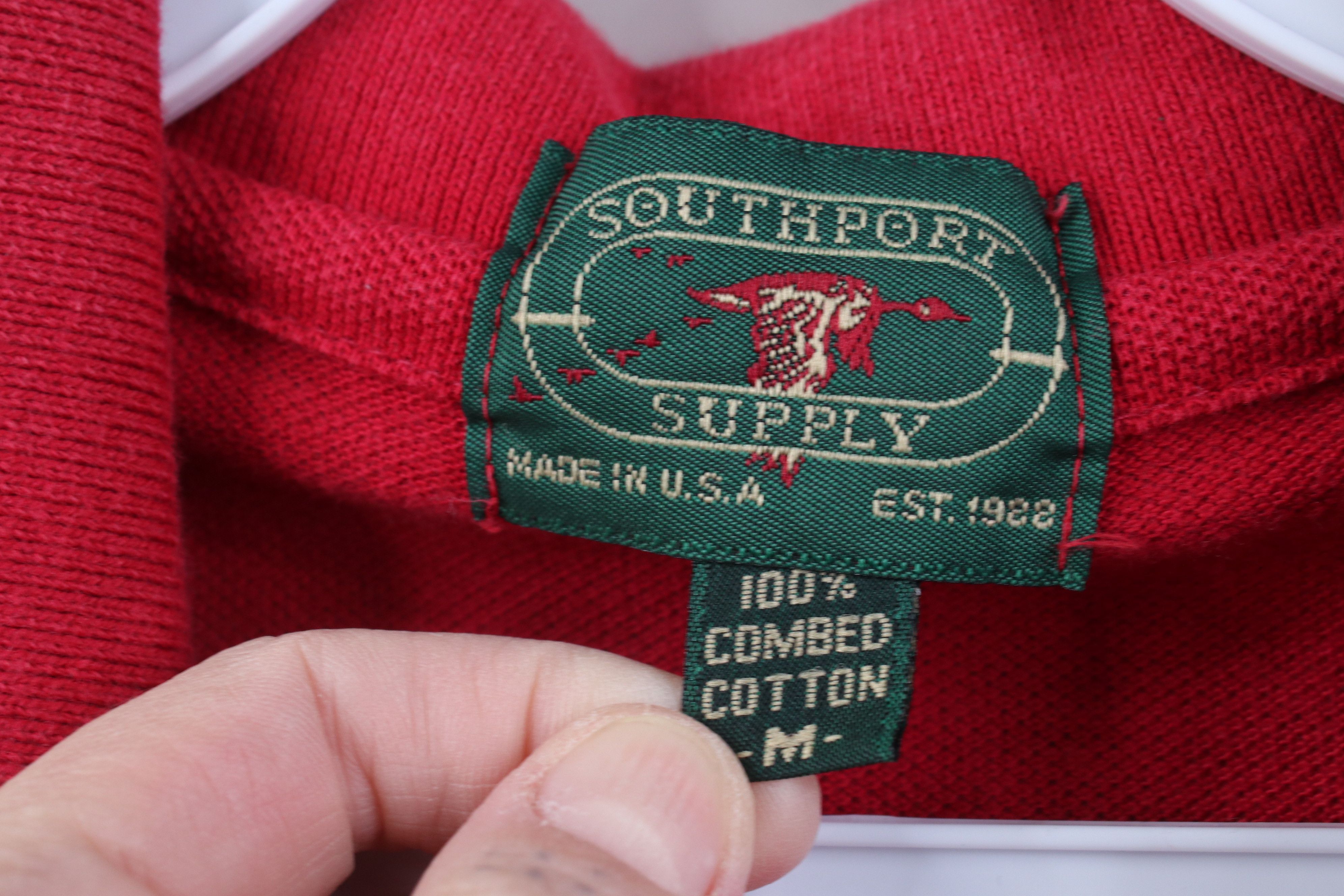 Vintage Vintage 90s Streetwear Pique Cotton Golf Polo Shirt Red USA Size US M / EU 48-50 / 2 - 9 Thumbnail