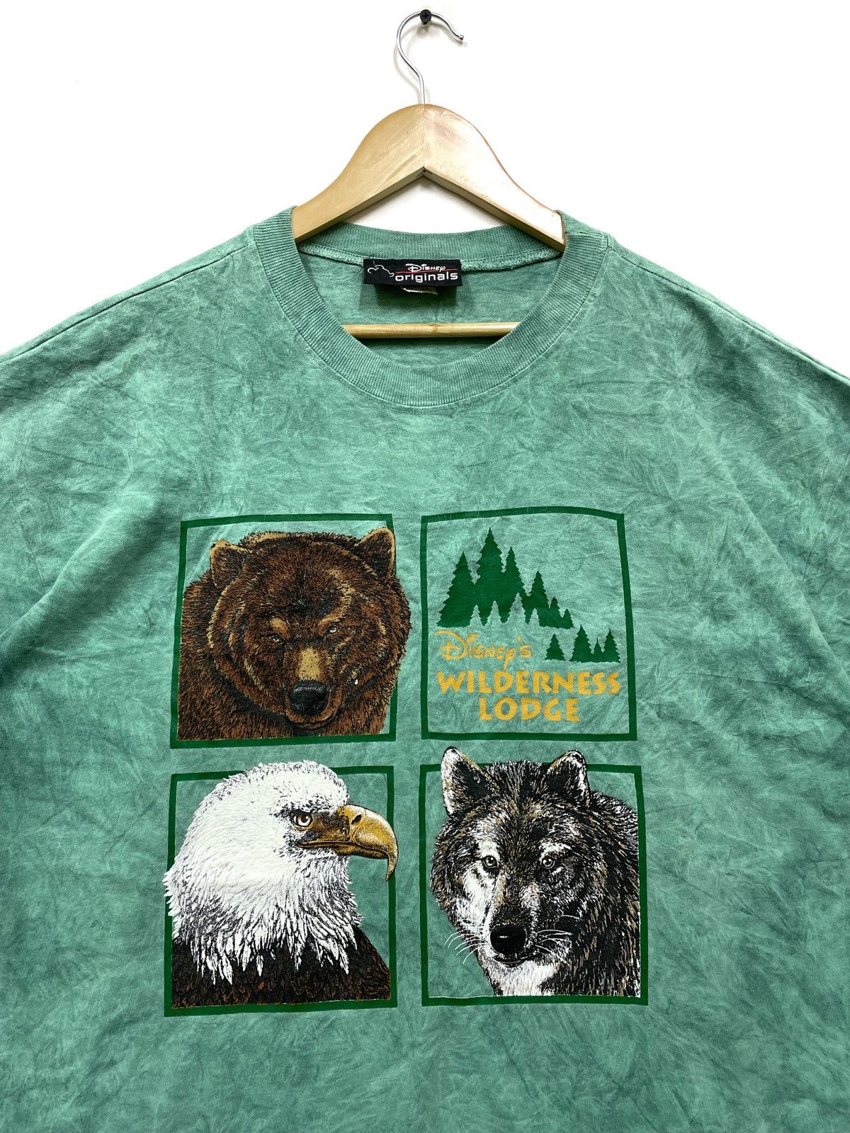 Disney × Vintage Vintage 90s Disney Wilderness Lodge Eagle Bear Wolf Size US XL / EU 56 / 4 - 3 Thumbnail