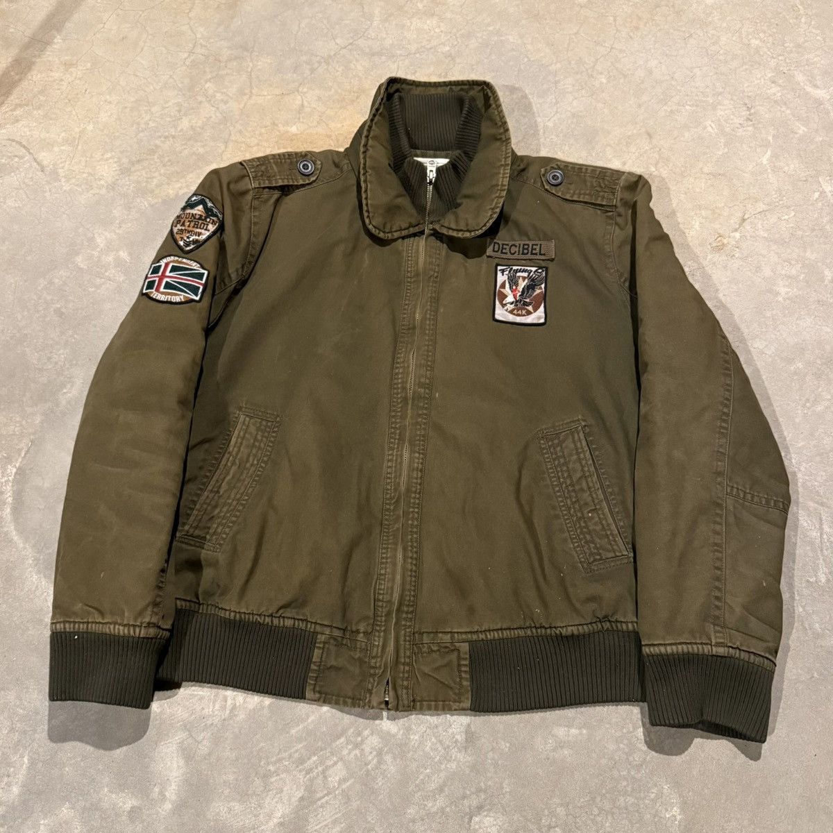Vintage Vtg 2000s Faded Distressed Decibel Military Deck Jacket ERD Size US XXL / EU 58 / 5 - 2 Thumbnail