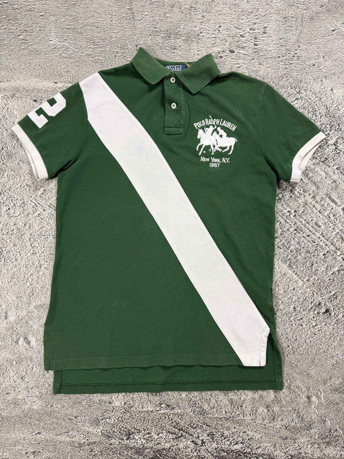 Ralph Lauren Chief Keef Polo Ralph Lauren Polo green white big pony Y2K Size US S / EU 44-46 / 1 - 1 Thumbnail