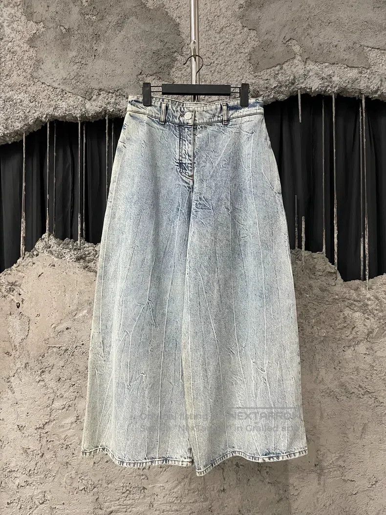 Chanel Chanel Denim wide-leg trousers Size 25" / US 0 / IT 36 - 1 Thumbnail