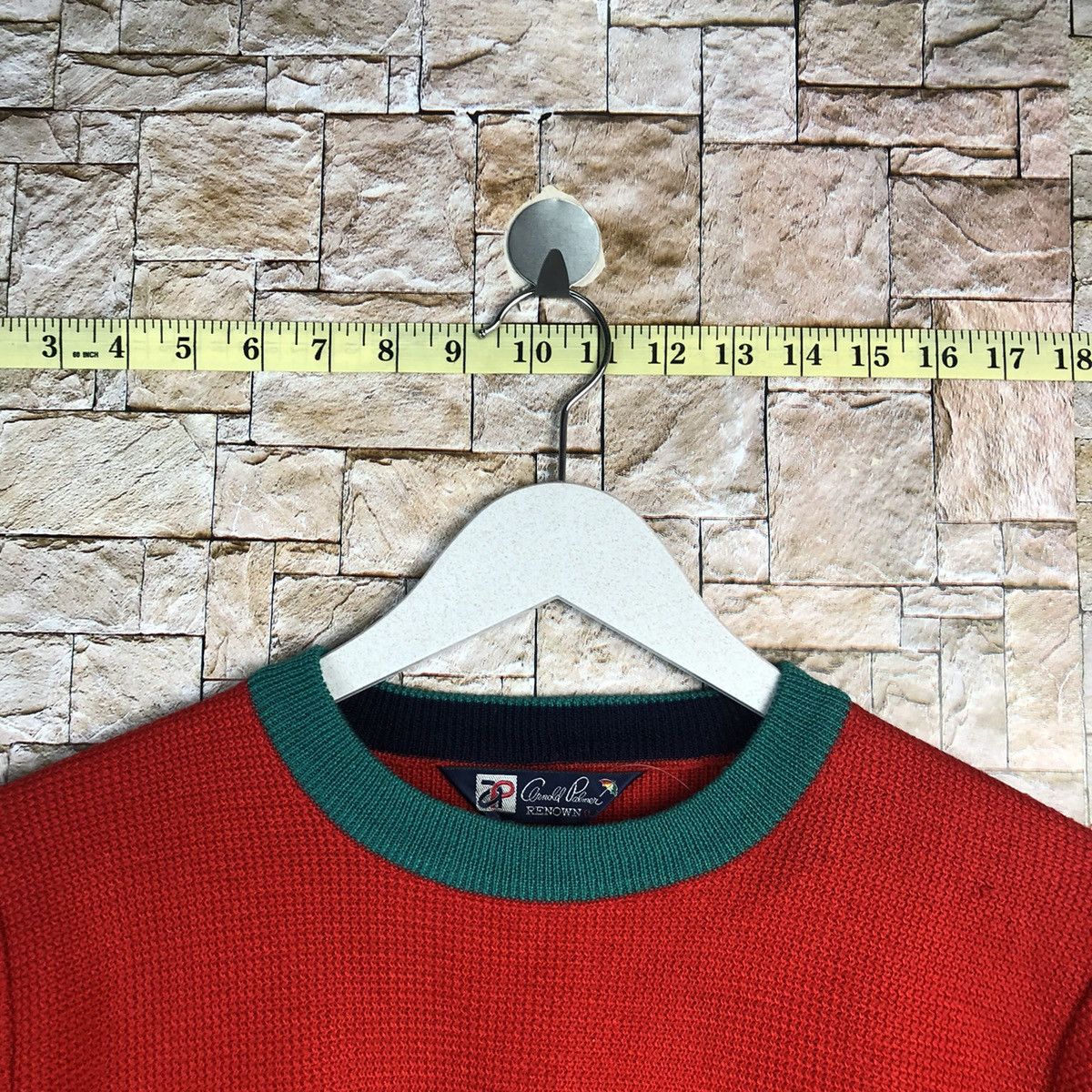 Japanese Brand × Vintage Arnold Palmer vintage Red knitwear sweatshirt #A891 Size L / US 10 / IT 46 - 4 Thumbnail