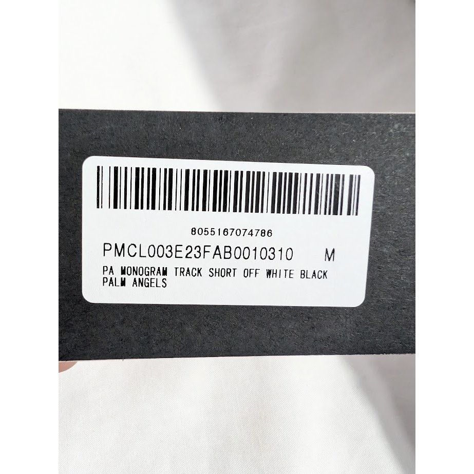 Palm Angels o1rshd1 PA Monogram Track Short in Off White/Black Size US 32 / EU 48 - 20 Thumbnail