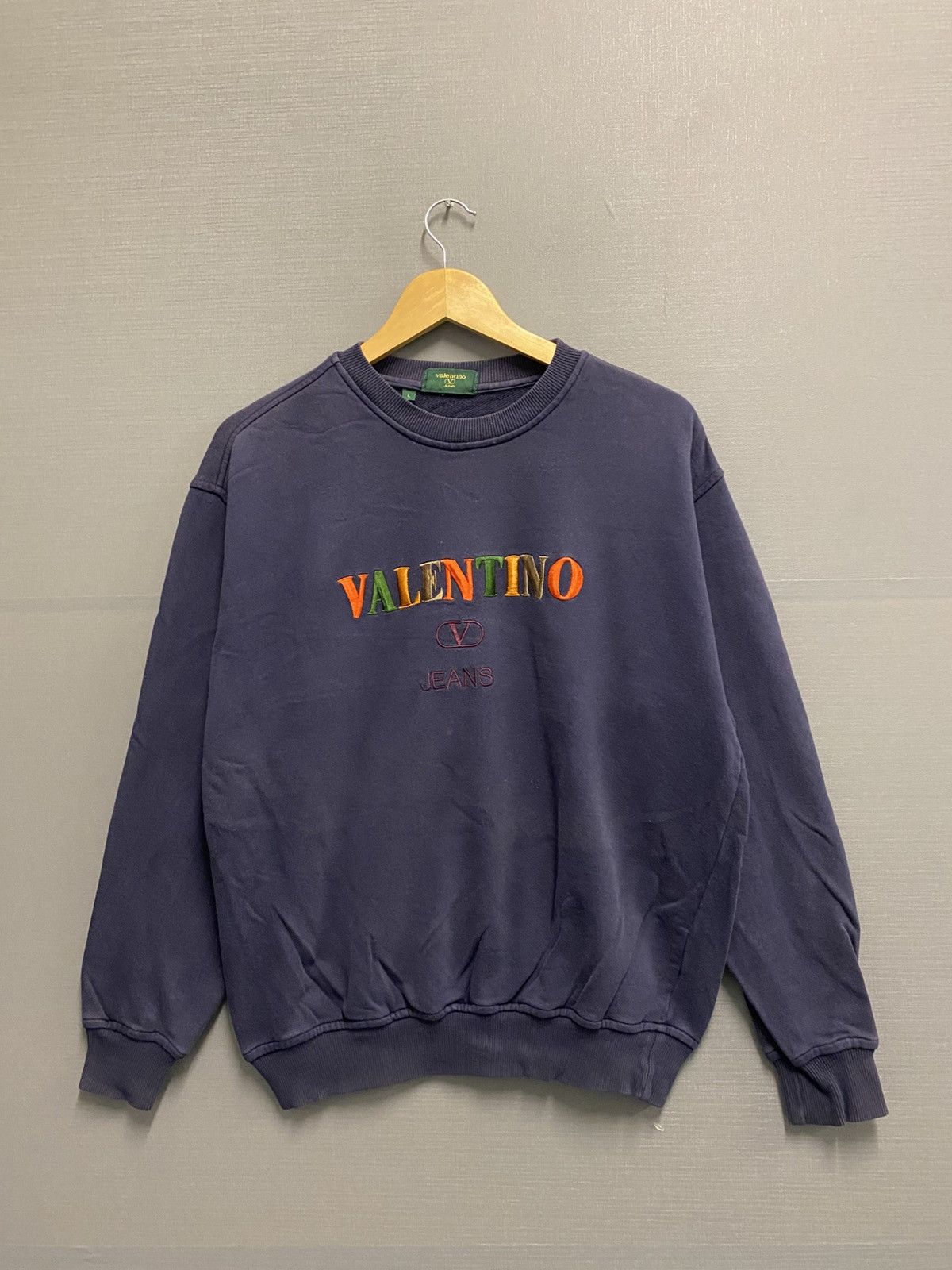 Valentino Vintage Valentino Jeans Sweatshirt Size US L / EU 52-54 / 3 - 1 Thumbnail