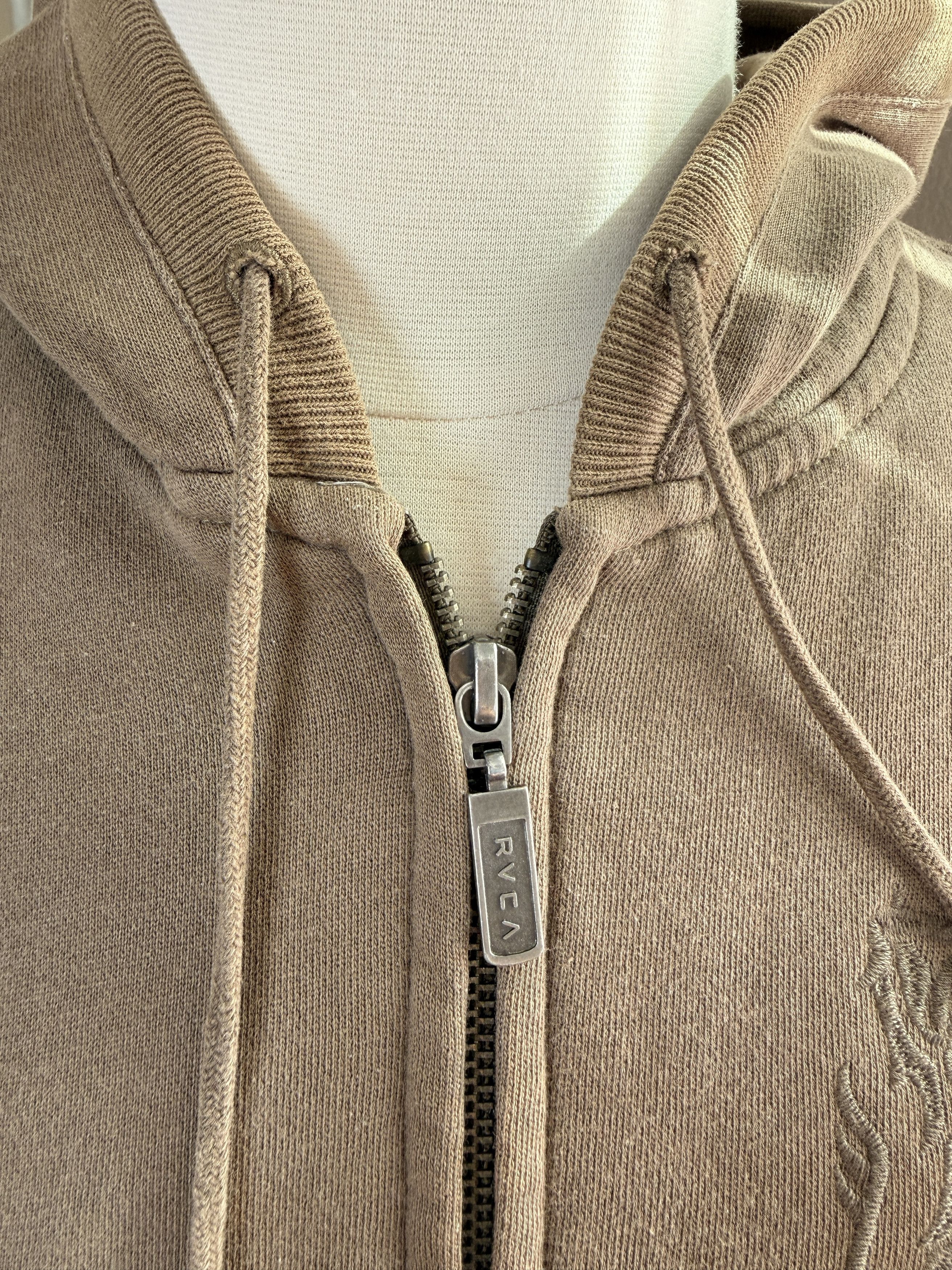 RVCA RVCA Archive Pigment-Dyed Zip Hoodie (M) Embroidered Crest Size US M / EU 48-50 / 2 - 5 Thumbnail