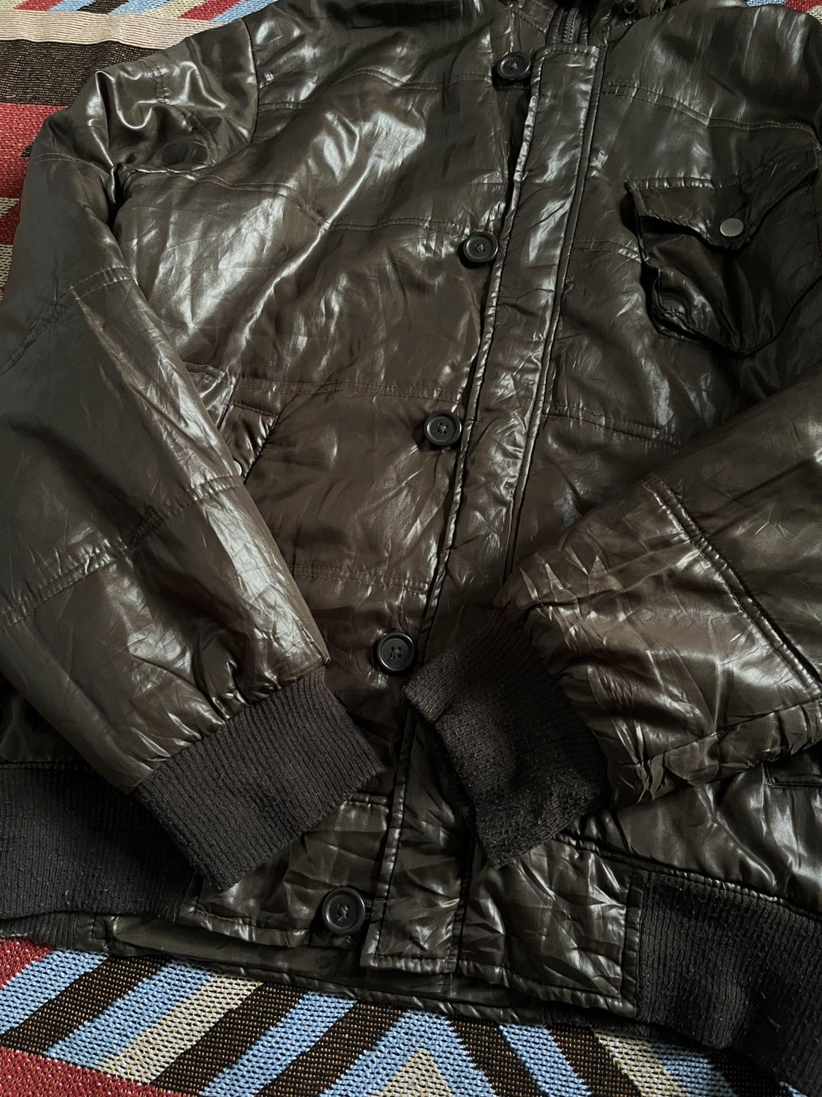 Japanese Brand 💀H.C.M Homme Puffer Fur Jacket 💀 Size US L / EU 52-54 / 3 - 5 Thumbnail
