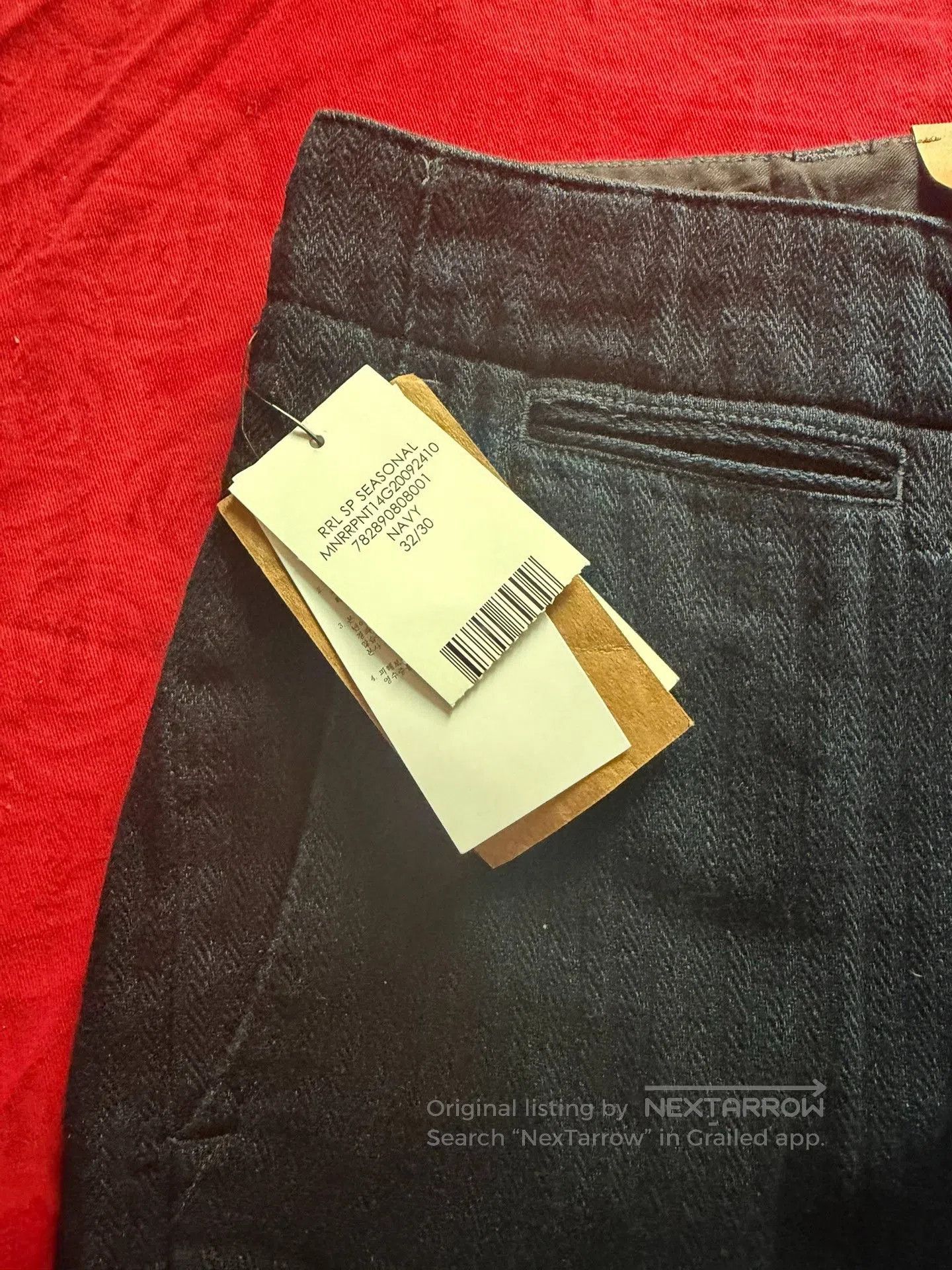 RRL Ralph Lauren RRL 26SS Slim Cotton Herringbone Trousers. Size US 34 / EU 50 - 9 Thumbnail