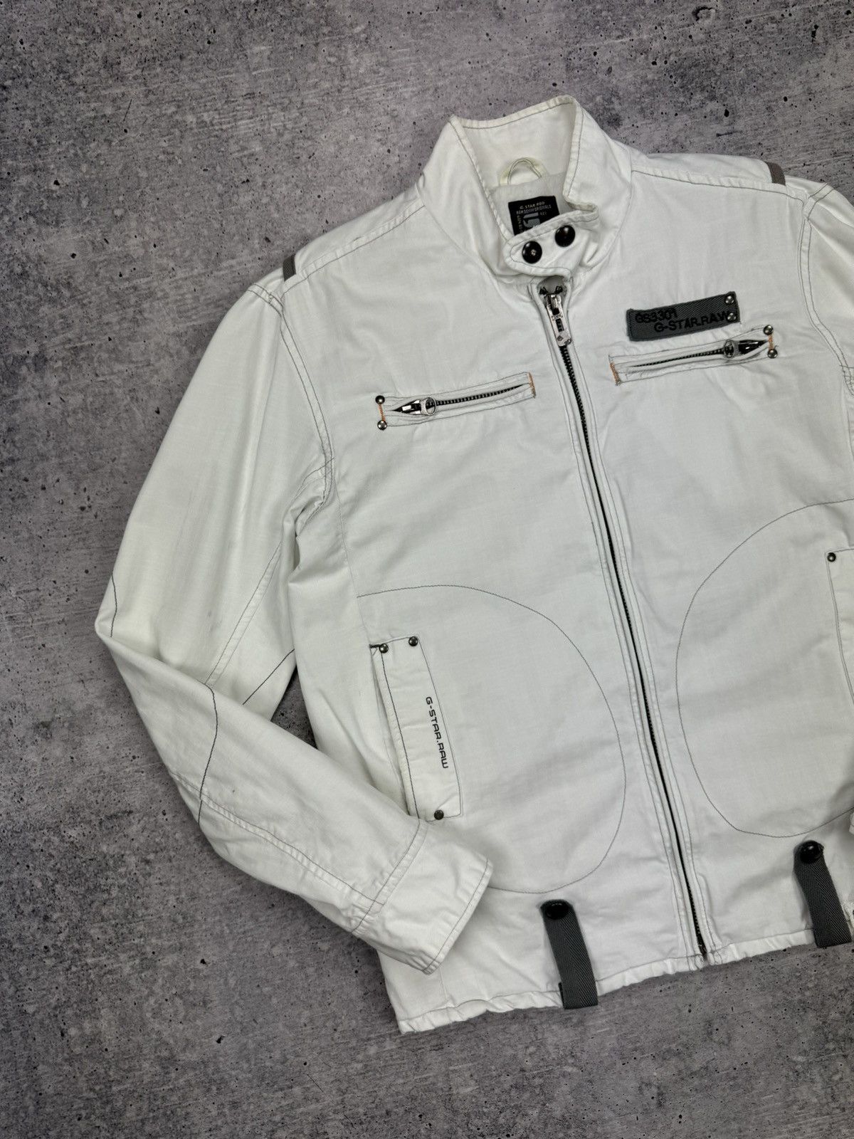 G-Star × Vintage Vintage G-Star Raw Big Back Logo 90s Y2K Style Bomber Jacket Size US M / EU 48-50 / 2 - 3 Thumbnail