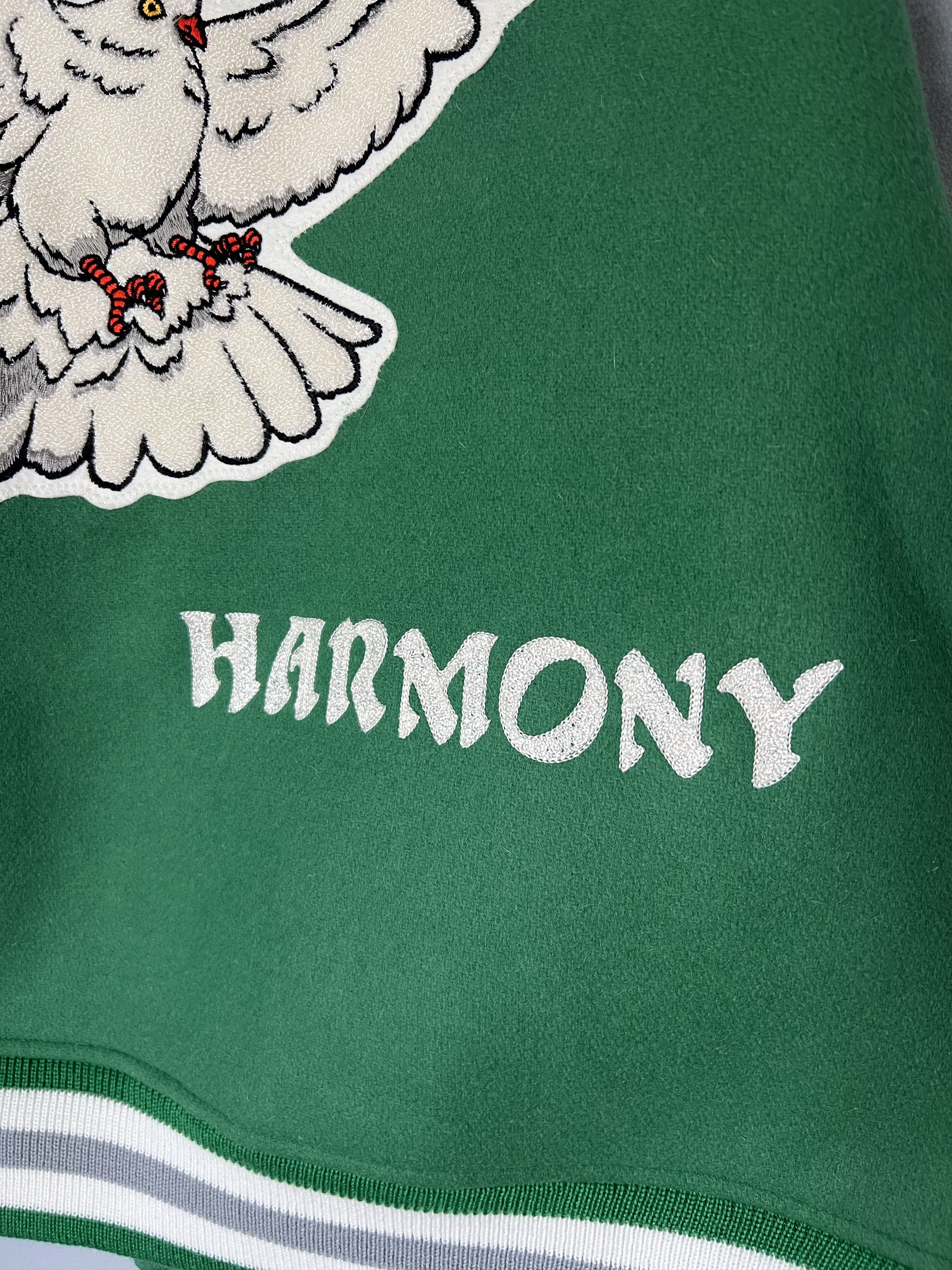 Saint Michael Saint Michael Harmony Wool Varsity Jacket in Green Size US L / EU 52-54 / 3 - 3 Thumbnail