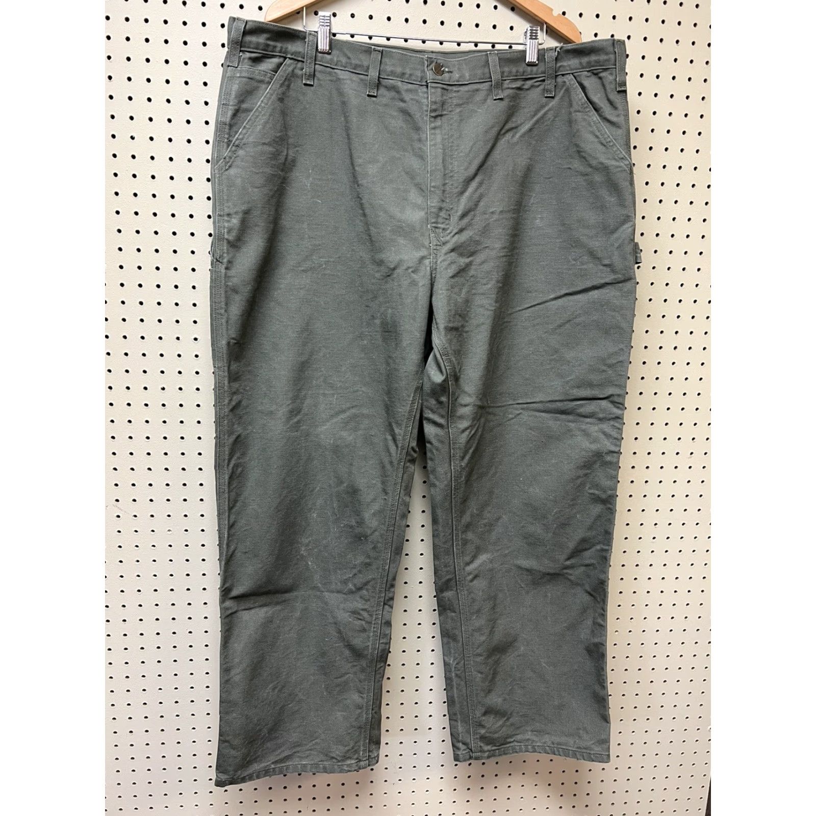 Carhartt Carhartt Jeans Men 44x30 B11 MOS Moss Green Canvas Dungaree Carpenter Utility Pants Mens Clothing休 Size US 44 / EU 60 - 2 Thumbnail