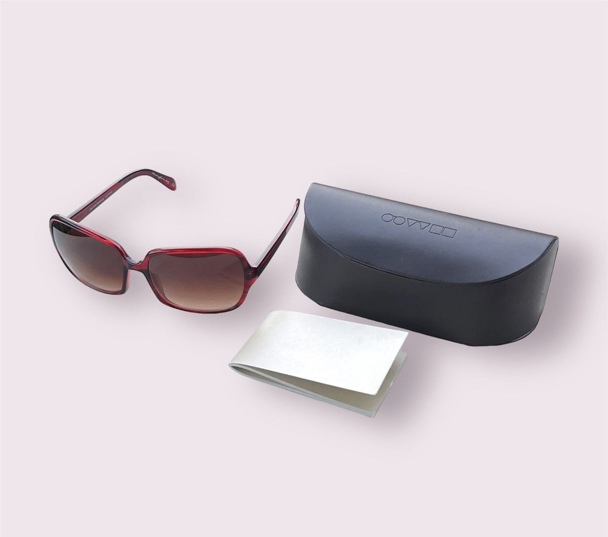 Oliver Peoples Sunglasses Francisca Red Oversized + Case