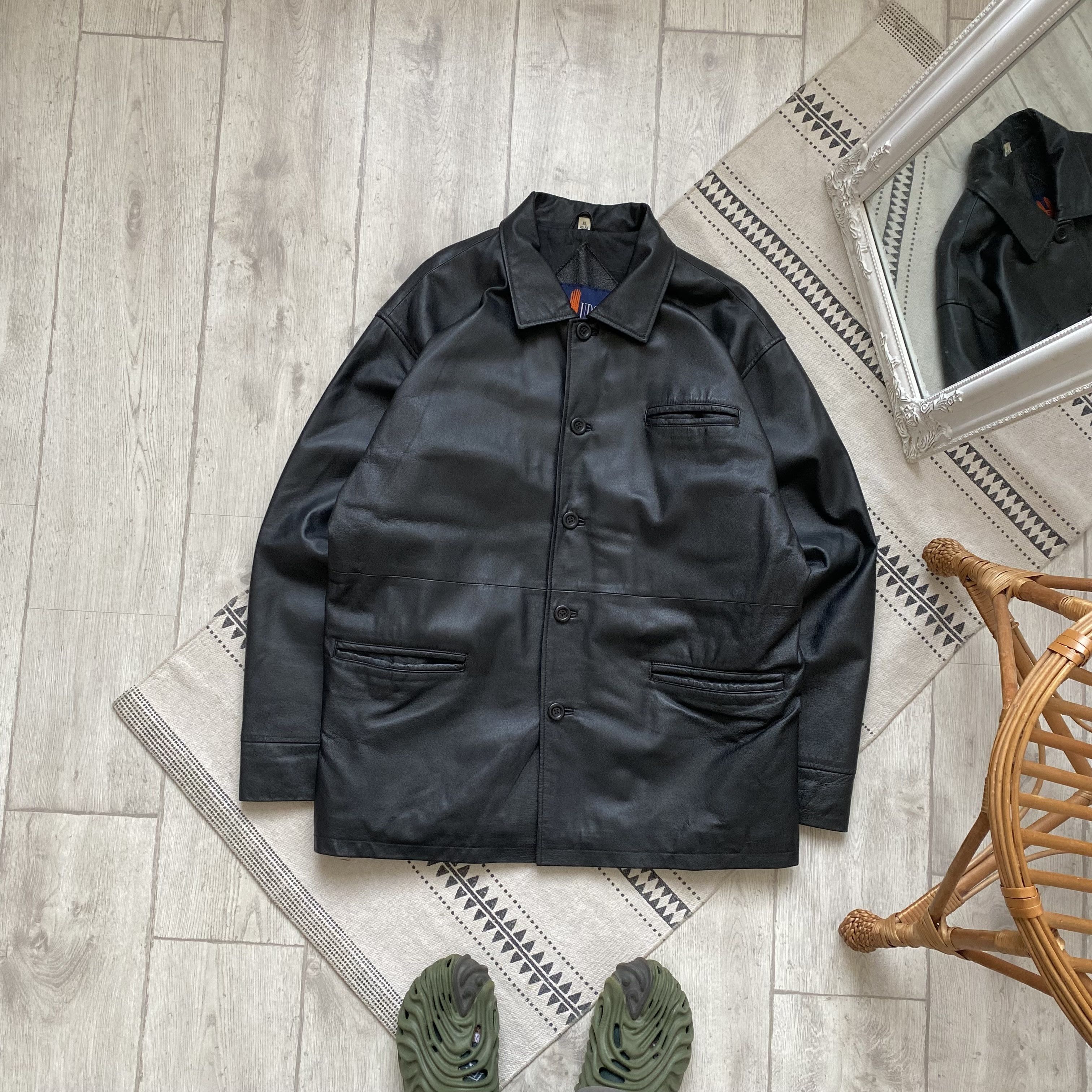 BALENCIAGA leather jacket 90s