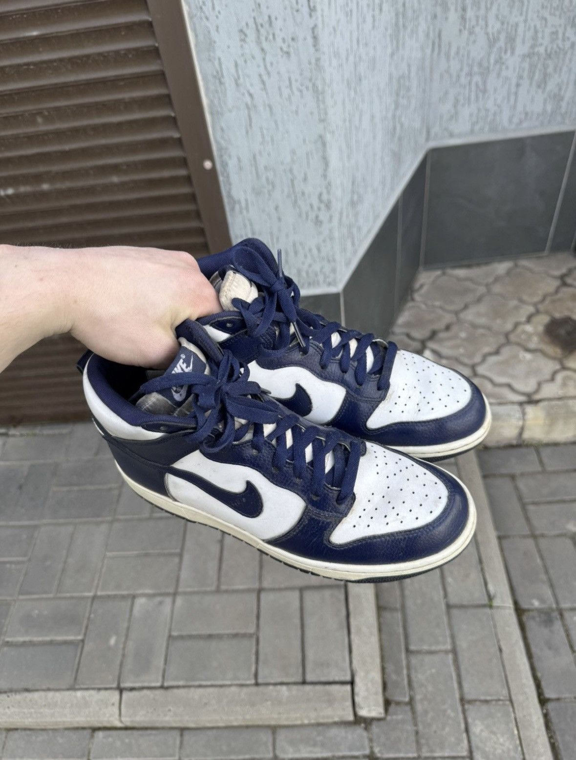 Nike Vintage Nike Dunk High Blue Marine size Us 8 Size US 8 / EU 41 - 3 Thumbnail