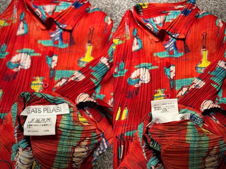 Issey Miyake Issey Miyake Red pleated cardigan Size L / US 10 / IT 46 - 7 Thumbnail