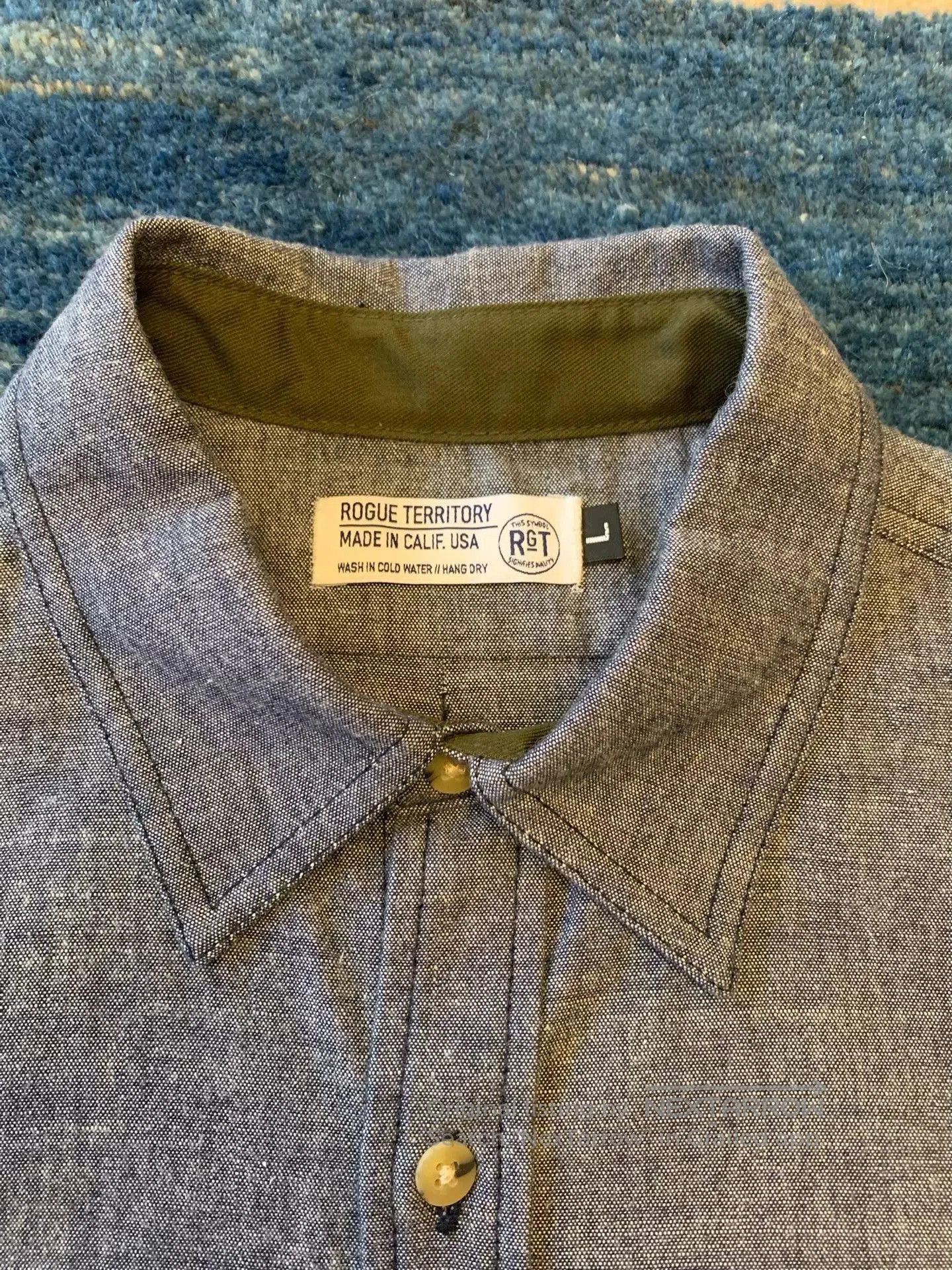 Rogue Territory RGT Rouge Territory Pepper Salt Work Shirt. Size US L / EU 52-54 / 3 - 4 Thumbnail
