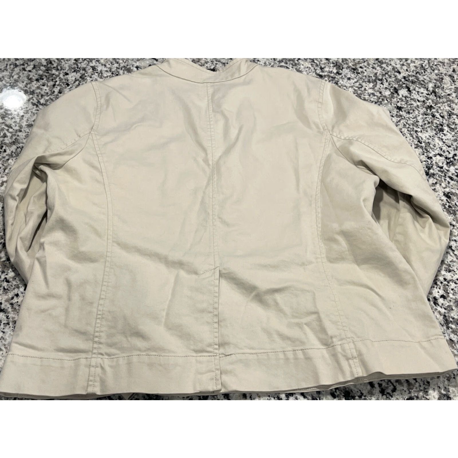 Eileen Fisher Eileen Fisher Blazer Jacket Coat Long Sleeve Button Beige Women Petite PL Winter Fall Spring Size L / US 10 / IT 46 - 3 Thumbnail