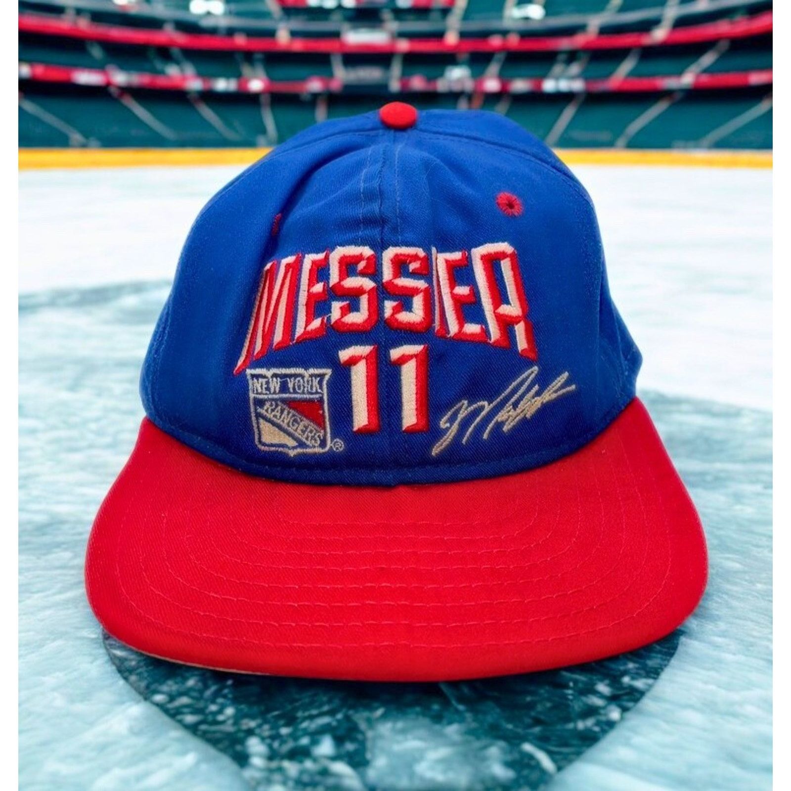 NHL New York Rangers Mark Messier #11 AJD Snapback Hat Vintage Size ONE SIZE - 3 Thumbnail