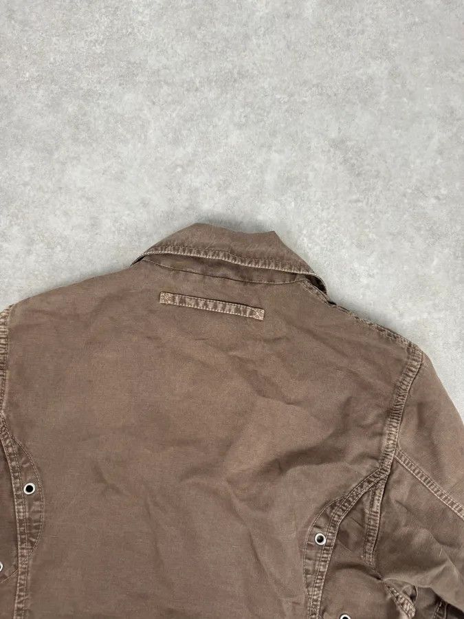 Prada 2000s Prada Light Brown Cotton Linen Cargo Jacket Size M / US 6-8 / IT 42-44 - 6 Thumbnail