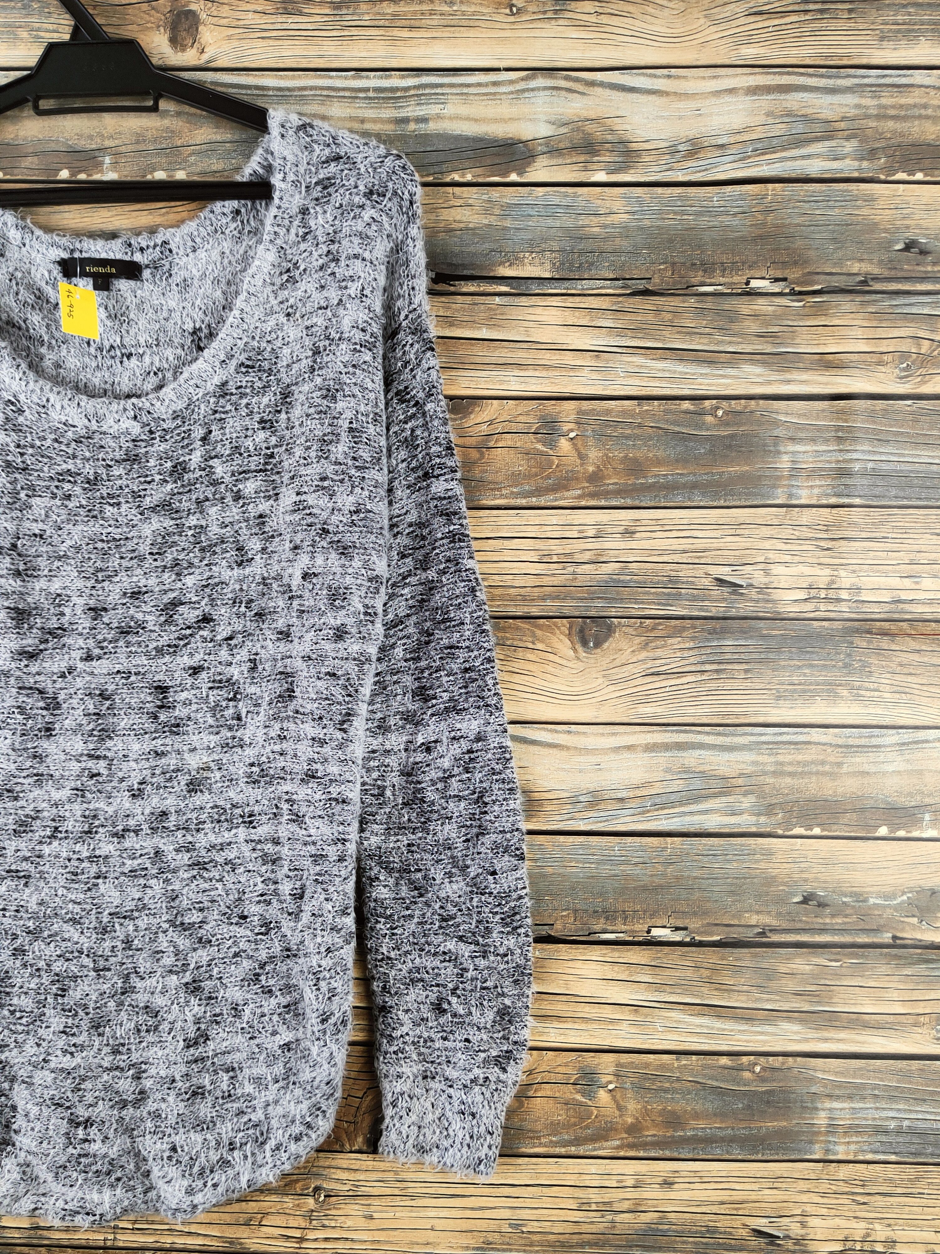 Japanese Brand DL Rienda Black White Knitwear Sweatshirts #46-925 Size S / US 4 / IT 40 - 5 Thumbnail