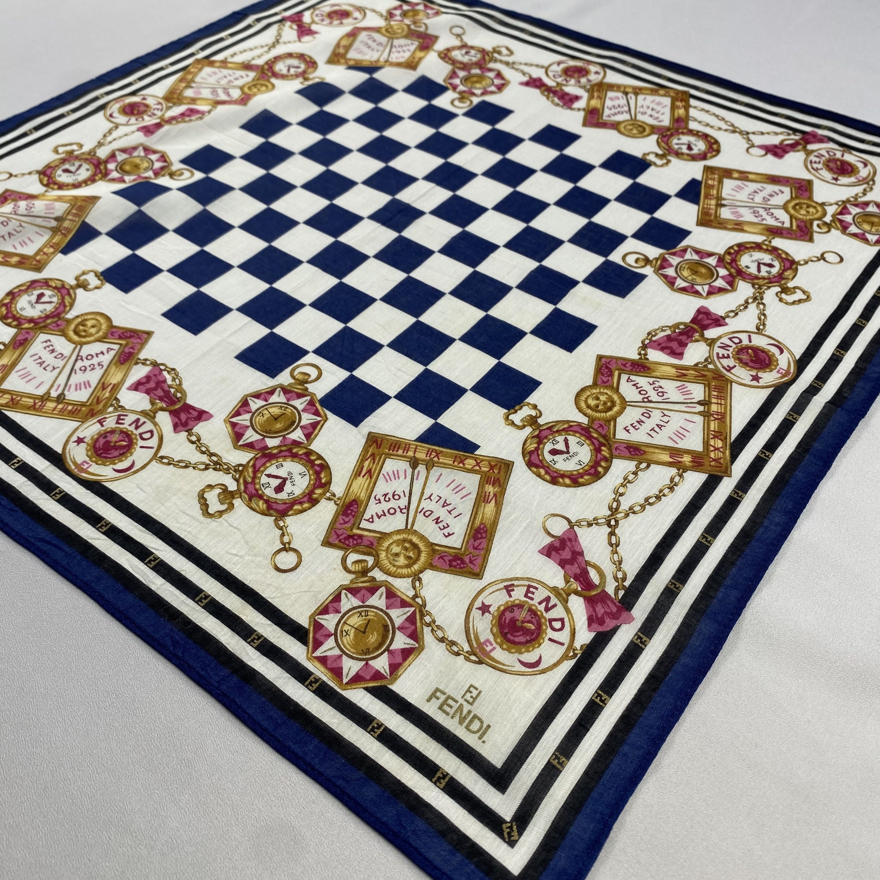 Vintage Fendi Handkerchief / Neckerchief / Bandana-P1237 Size ONE SIZE - 2 Thumbnail