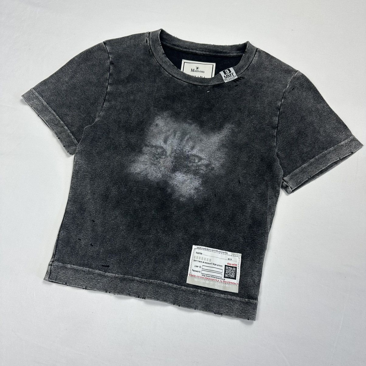 Maison MIHARA YASUHIRO Maison Mihara Yasuhiro Distressed Faded Fitted Baby Tee Size S / US 4 / IT 40 - 12 Thumbnail
