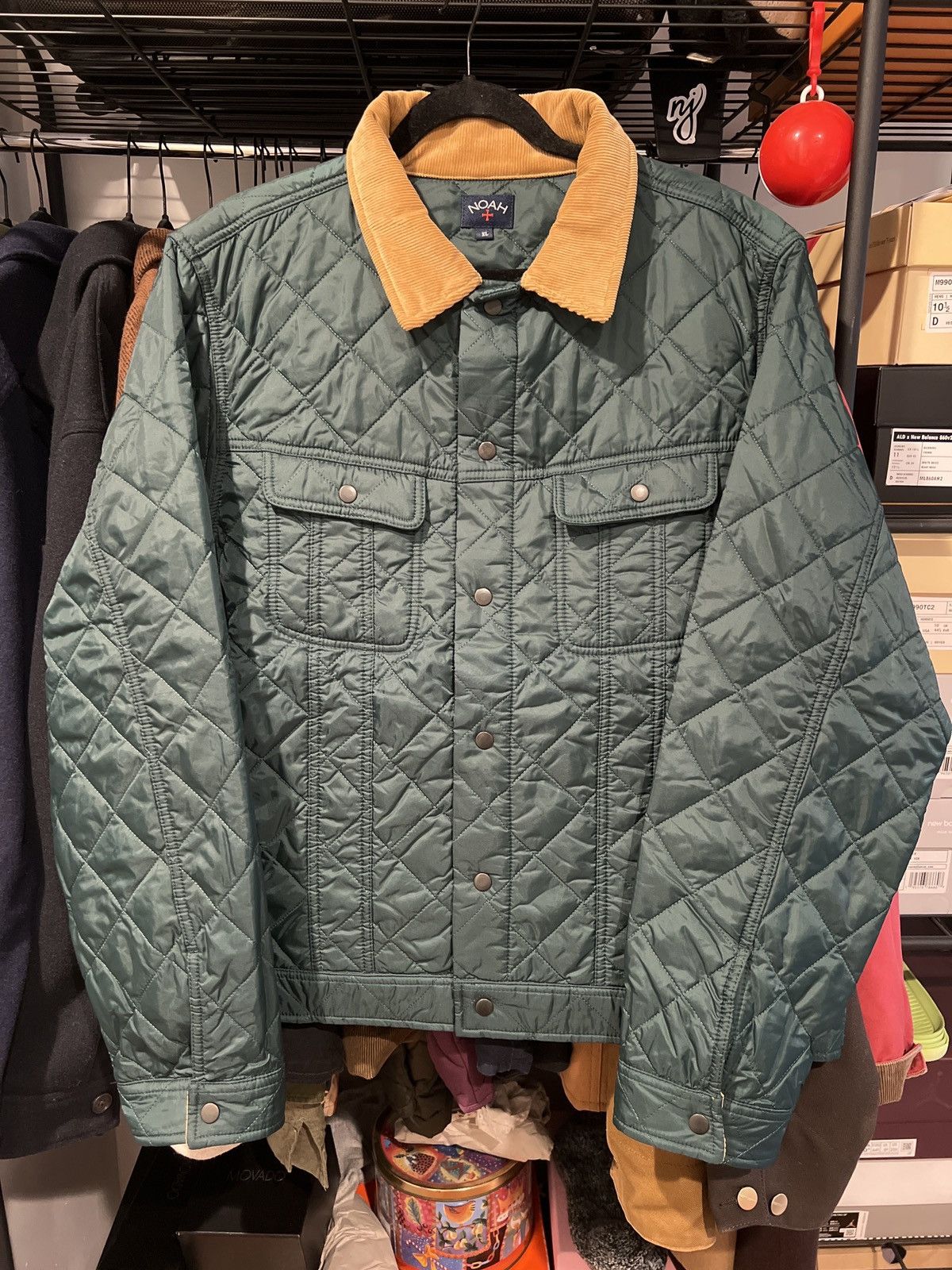 Noah Noah quilted trucker jacket | Grailed