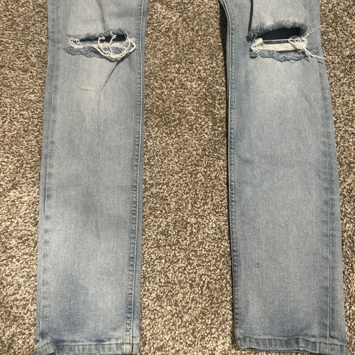 Topman Topman Men’s Stretch Denim Light Blue Skinny Jeans 32x34 Size US 32 / EU 48 - 3 Thumbnail