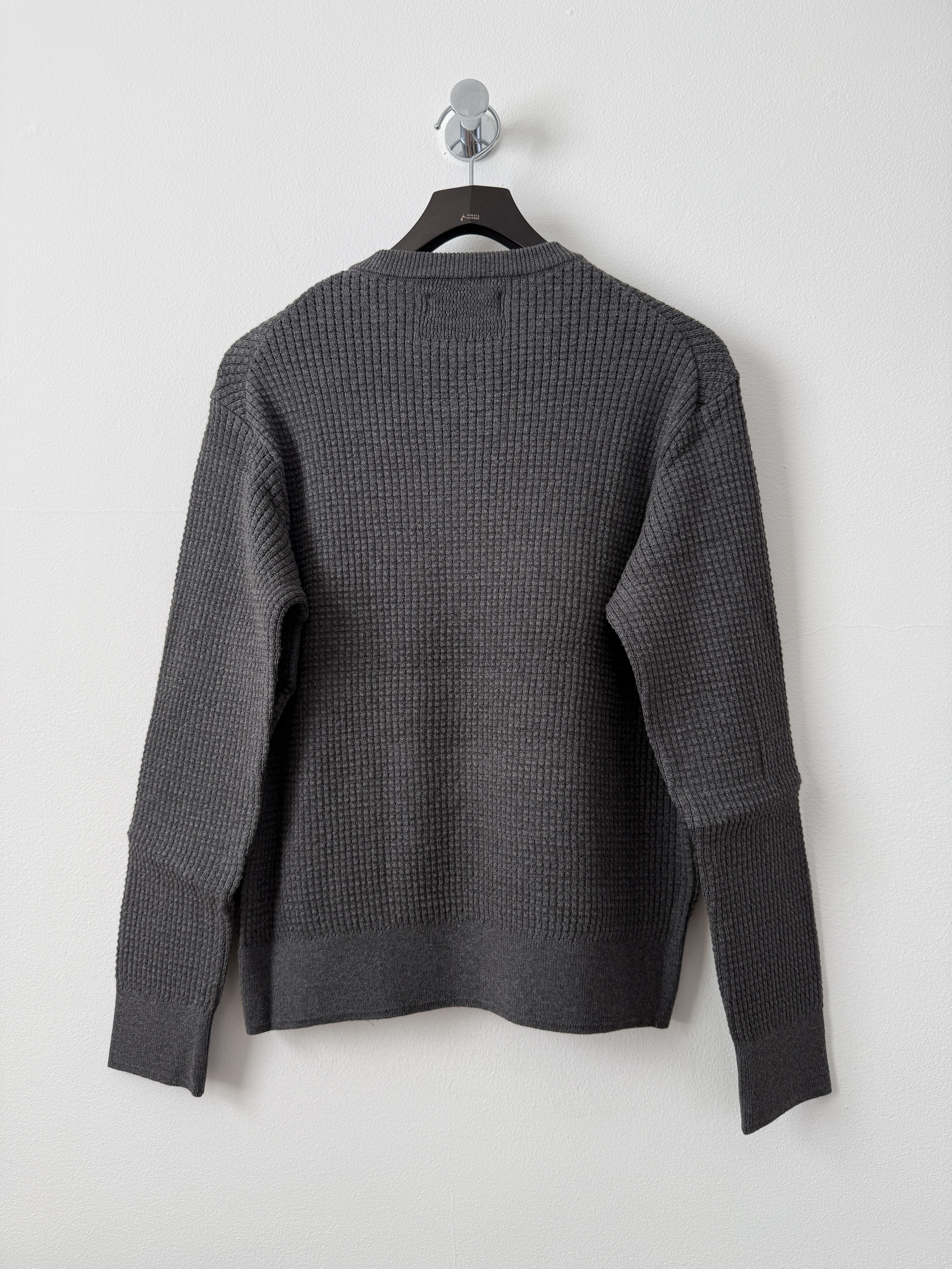 Vuja De Relaxed Waffle Knit Sweater Charcoal Size US S / EU 44-46 / 1 - 3 Thumbnail