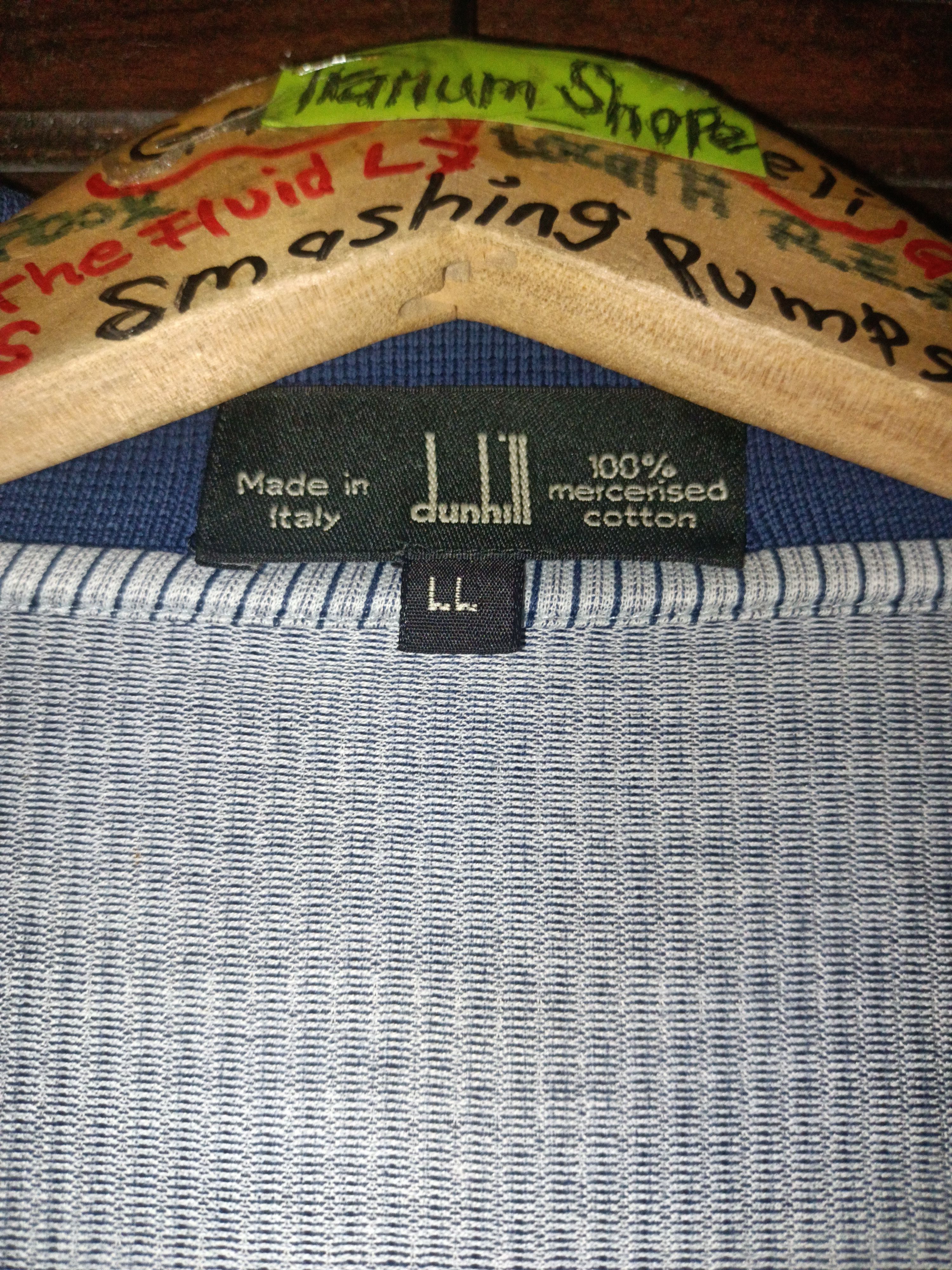 Alfred Dunhill × Vintage Original Vintage Alfred Dunhill Collar Polo Tee Size US XL / EU 56 / 4 - 3 Thumbnail