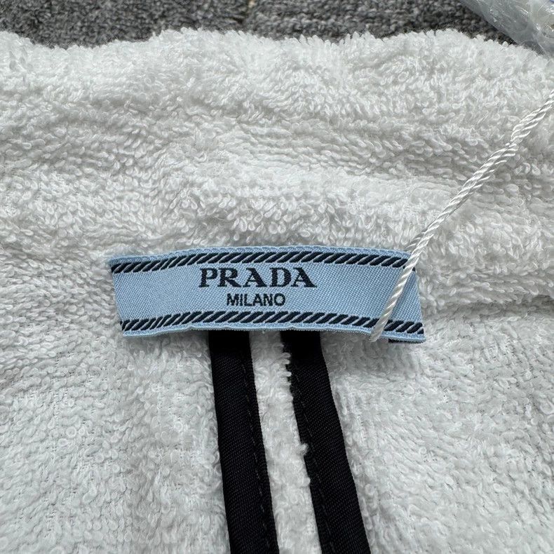 Prada Prada Triangle logo bathrobe jacket 2502-Nextarrow Size US S / EU 44-46 / 1 - 5 Thumbnail