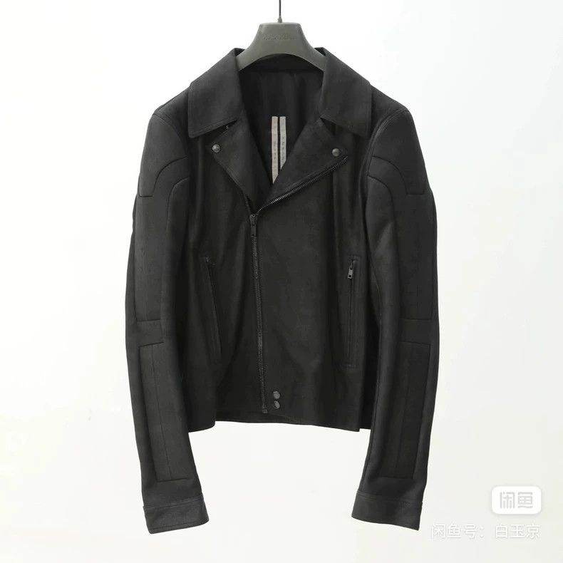 Rick Owens Rick owens 21 s Sheepskin Burnt Panel Biker Jacket Size US XS / EU 42 / 0 - 3 Thumbnail