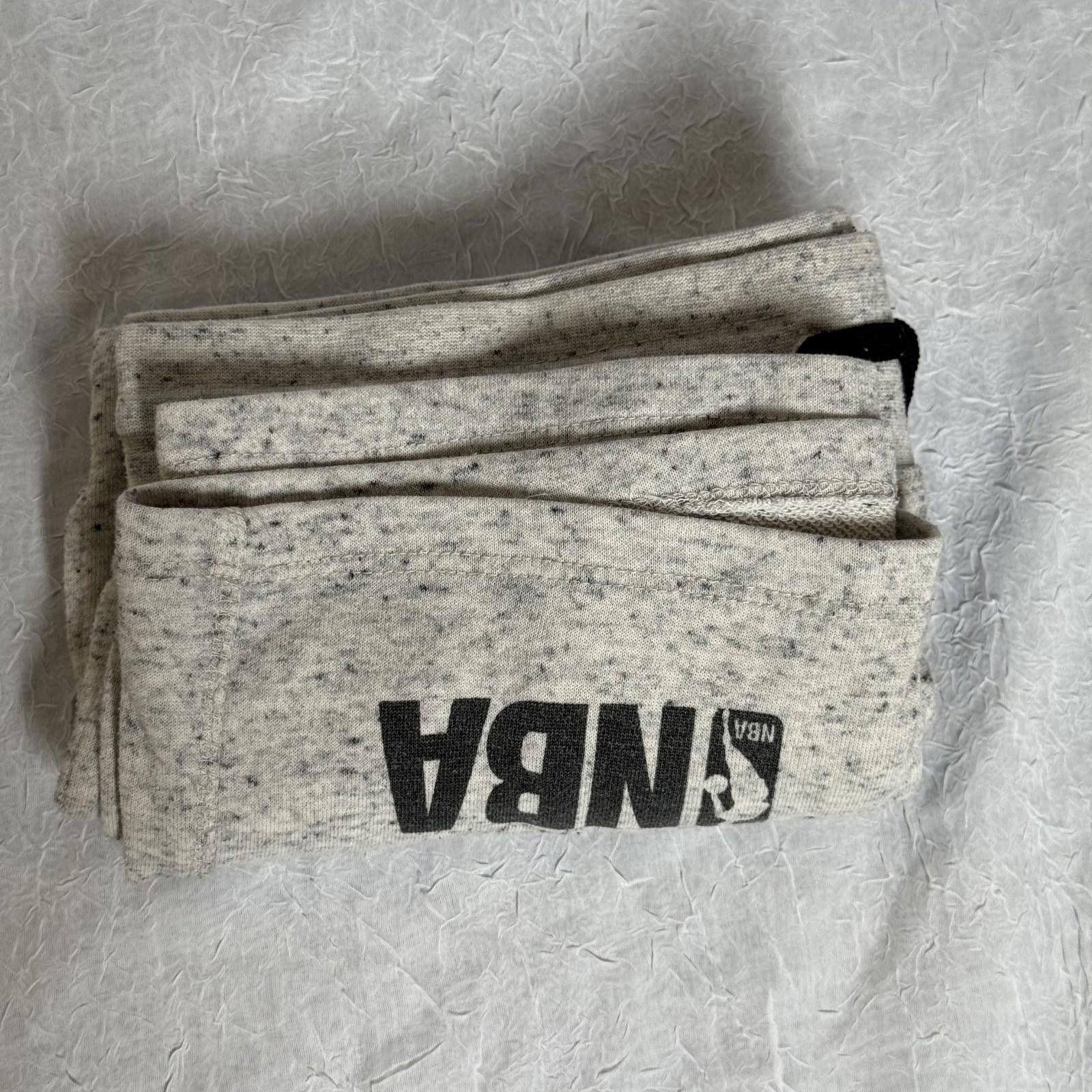 NBA NBA Basketball Shorts Mens S Gray Casual Drawstring Logo Size ONE SIZE - 7 Thumbnail