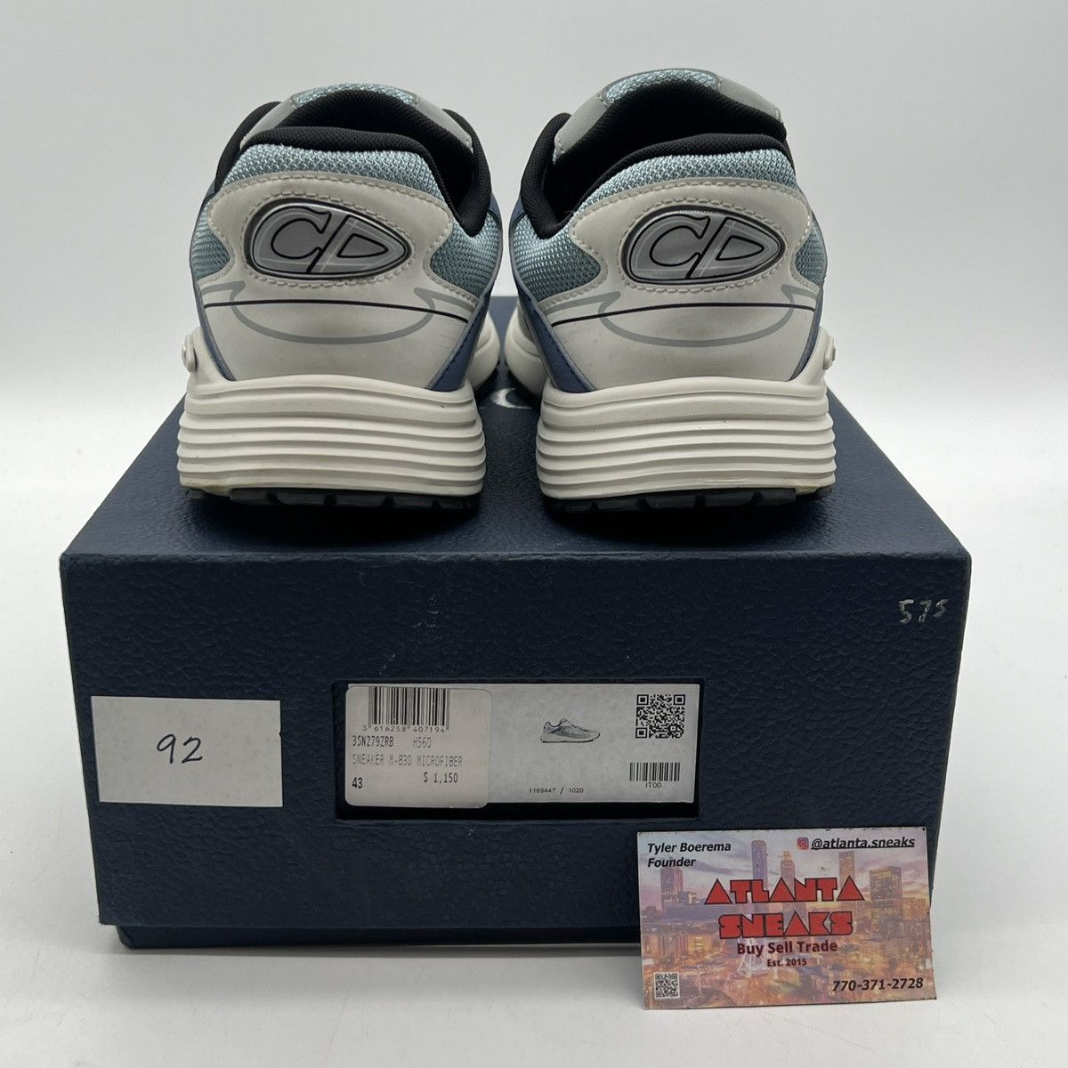 Dior Dior B30 Reflective Sneaker ‘blue Grey White’ Size US 9 / EU 42 - 3 Thumbnail
