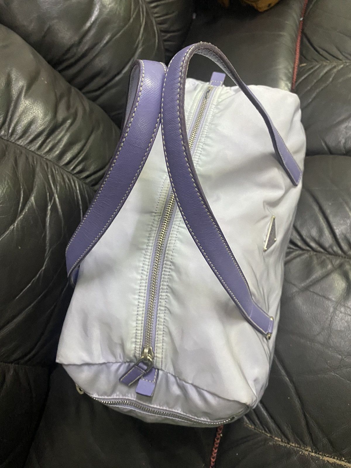 Prada Authentic Prada Tessuto Nyalon Boston Hand Bag Size ONE SIZE - 3 Thumbnail