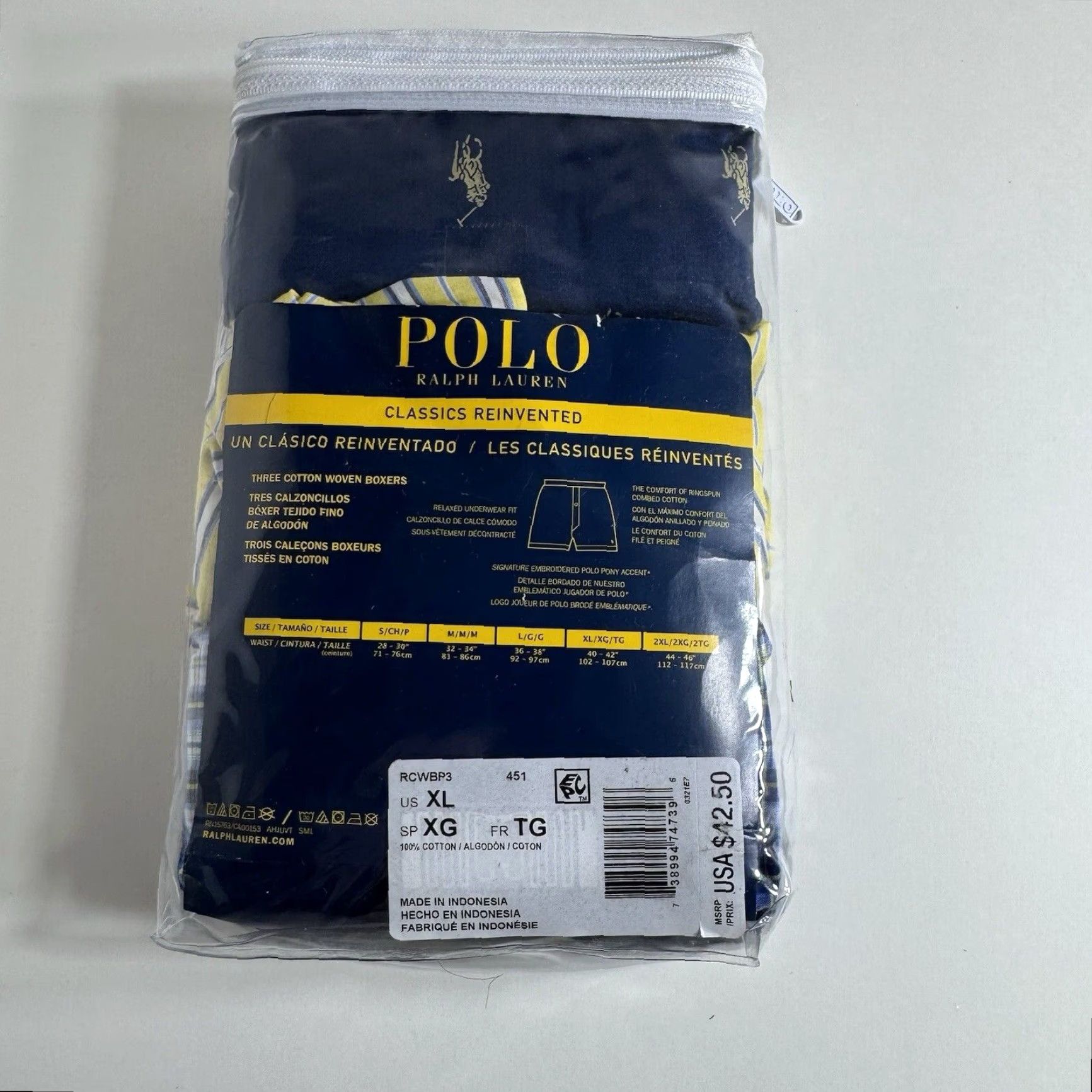 Polo Ralph Lauren Polo Ralph Lauren 3 Pack Classic Fit Woven Boxers Mens XL 100% Cotton Multicolor Solid New sealed Size US XL / EU 56 / 4 - 4 Thumbnail