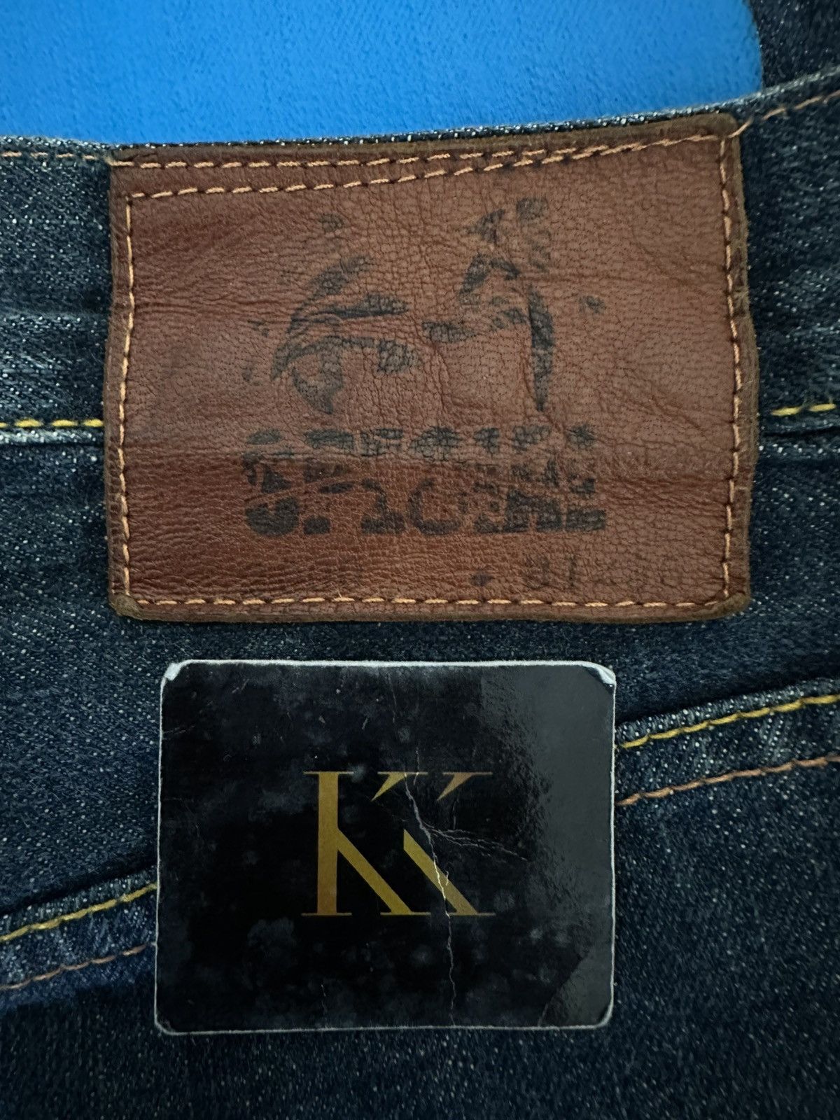 Evisu EVISU DAICOCK SEAGULLS BLUE SELVEDGE Size US 31 - 3 Thumbnail