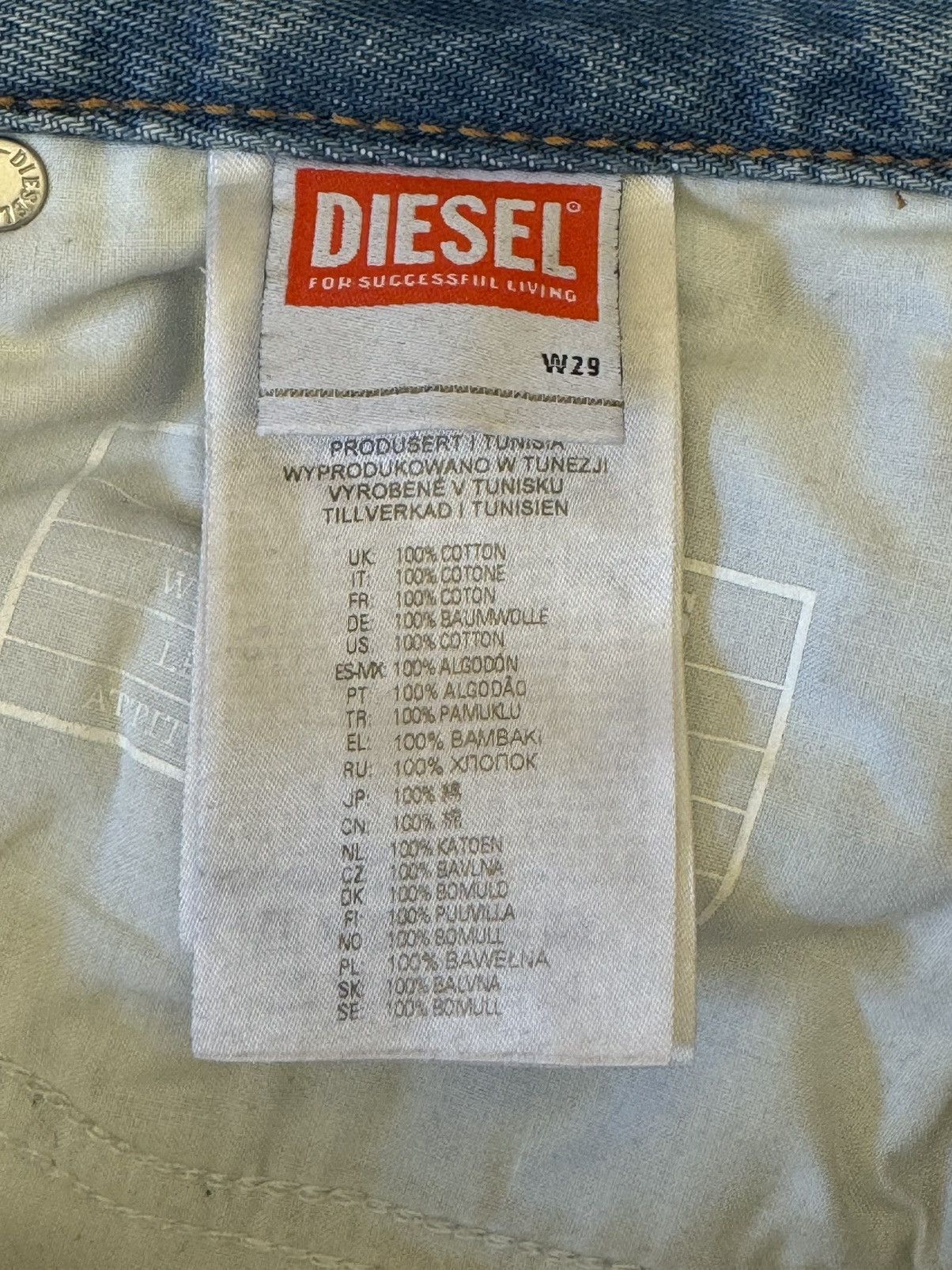 Diesel DIESEL double zip DENIM Size US 29 - 9 Thumbnail