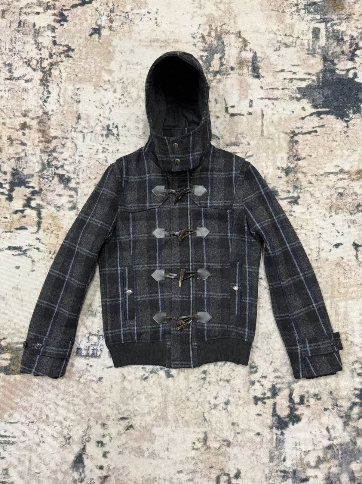 BIGI Men’s Bigi Duffle Wool Jacket Hoodie Size US S / EU 44-46 / 1 - 3 Thumbnail