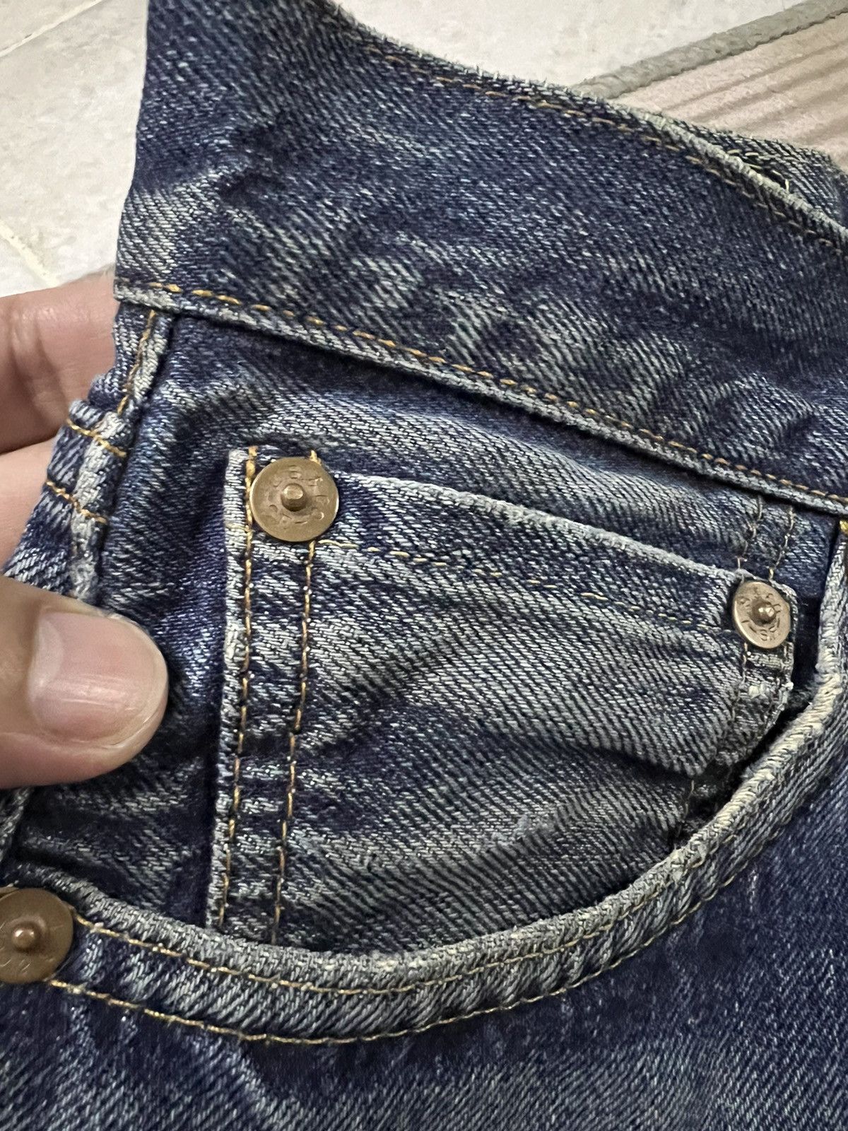 Levi's VINTAGE LEVIS 501 BIG E DISTRESSED JEANS Size US 28 / EU 44 - 7 Thumbnail