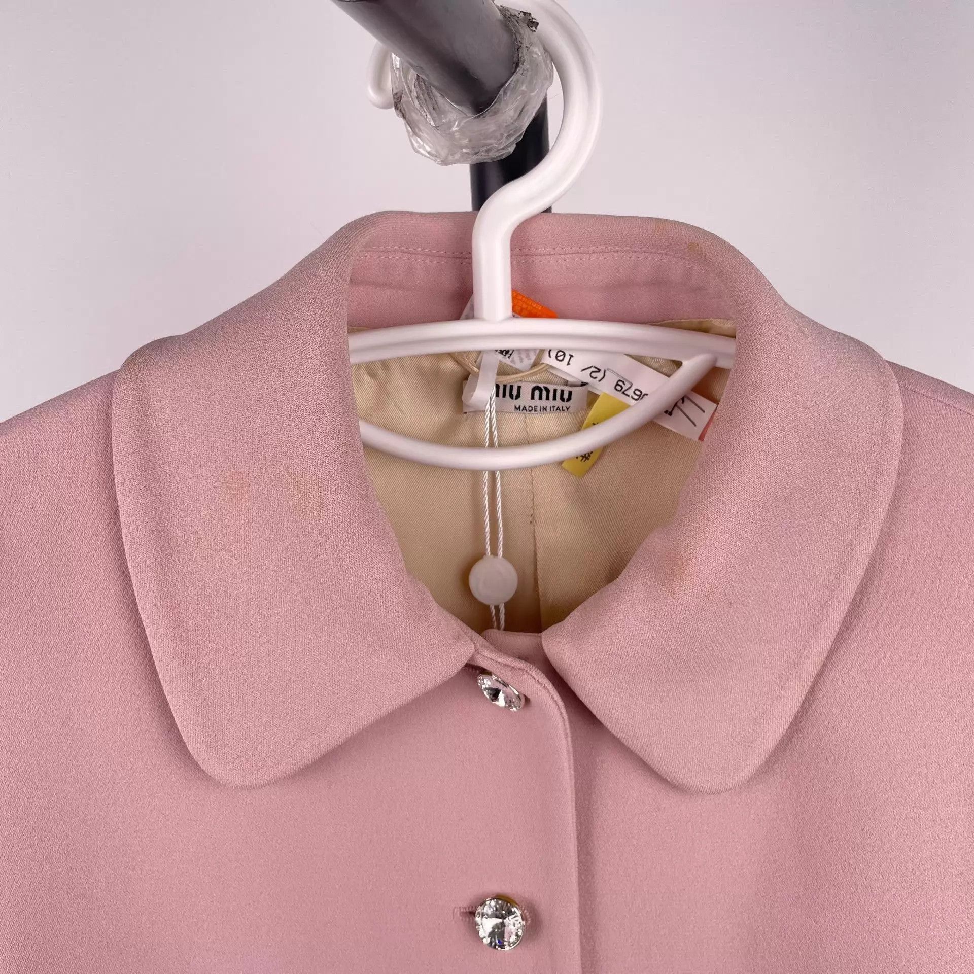 Miu Miu MIU MIU women's pink short blazer 38 Size XS / US 0-2 / IT 36-38 - 8 Thumbnail