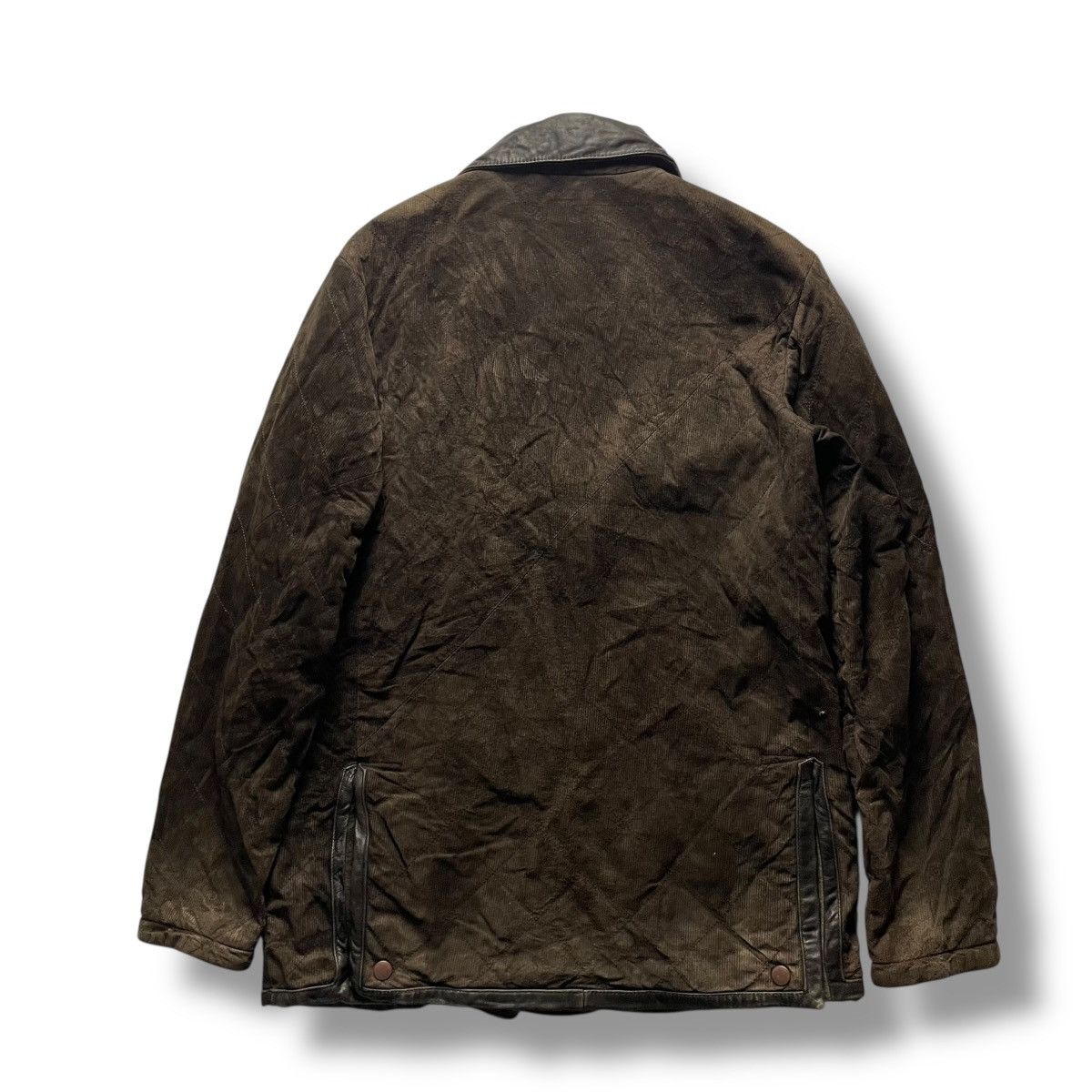 United Arrows 🇯🇵 UNITED ARROWS BUTTON UP CORDUROY + LEATHER JACKET Size US M / EU 48-50 / 2 - 2 Thumbnail