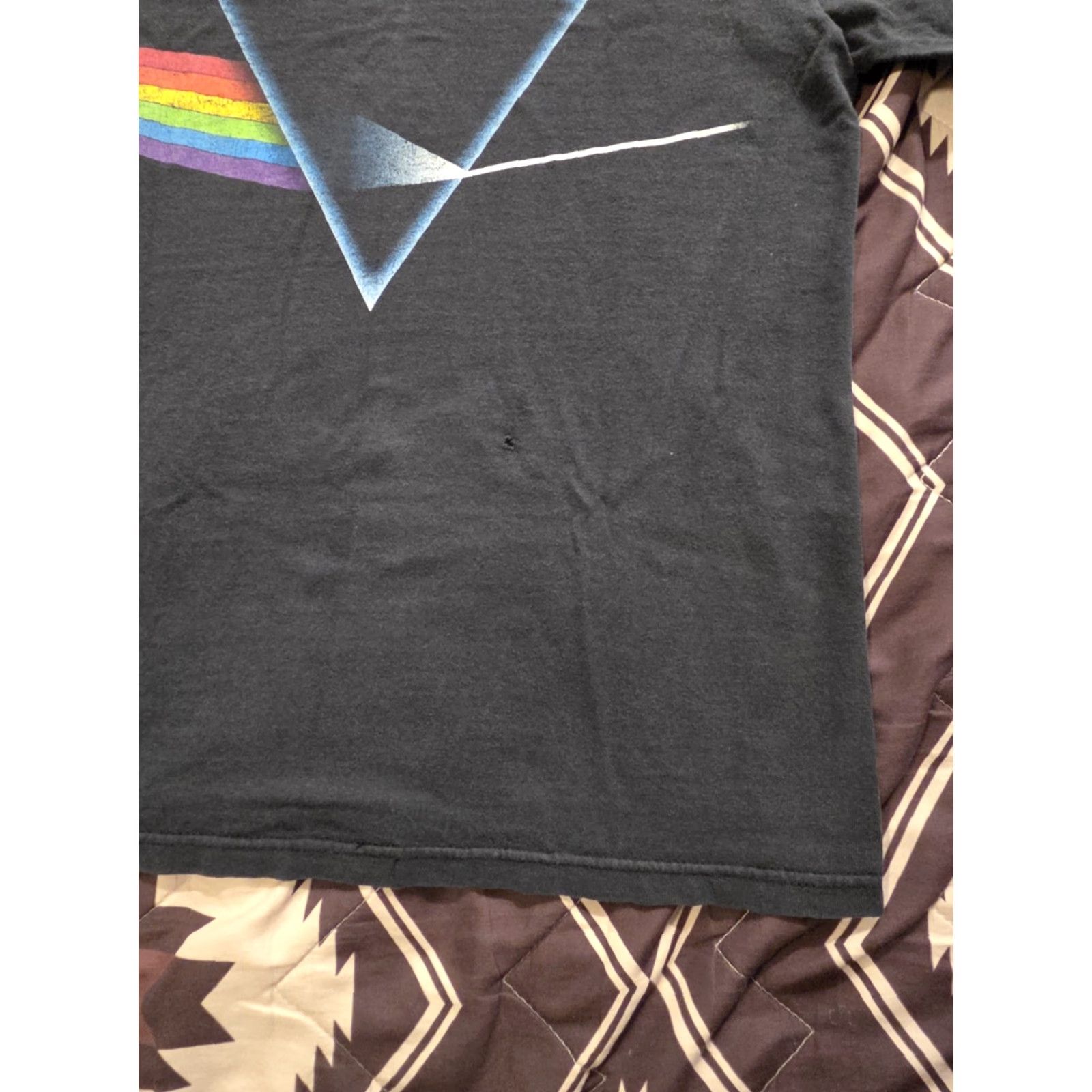 Anvil VINTAGE Pink Floyd Dark Side Of The Moon T Shirt Double-Sided Faded Distressed Small Size US S / EU 44-46 / 1 - 8 Thumbnail