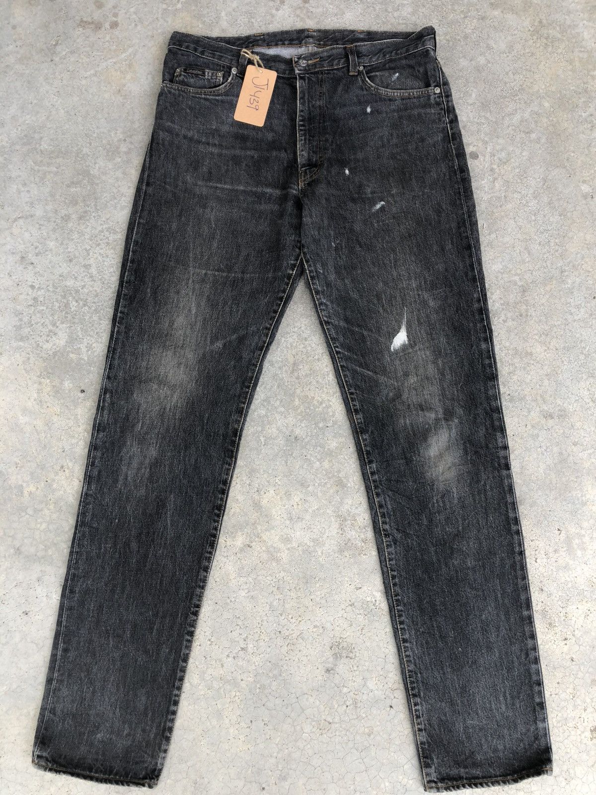 Calvin Klein Calvin Klein Distressed Jeans Slim Fit Size US 33 - 1 Thumbnail