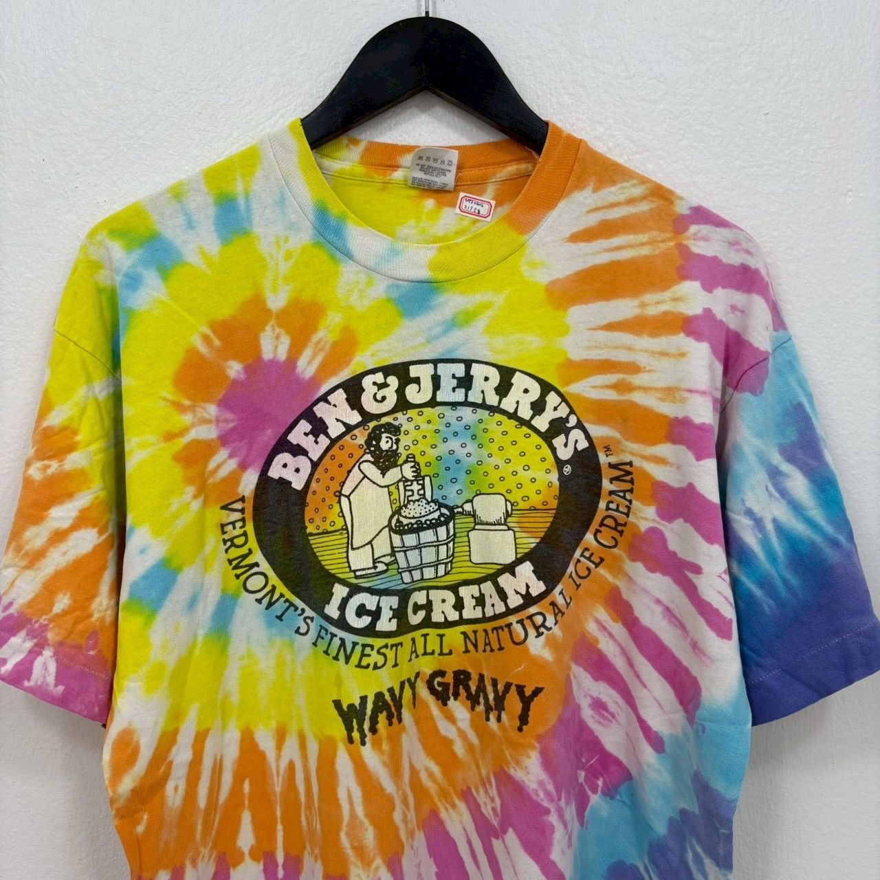 Vintage Vintage 90s Ben & Jerry's Wavy Gravy Shirt (Size L) wts03 Size US L / EU 52-54 / 3 - 1 Thumbnail