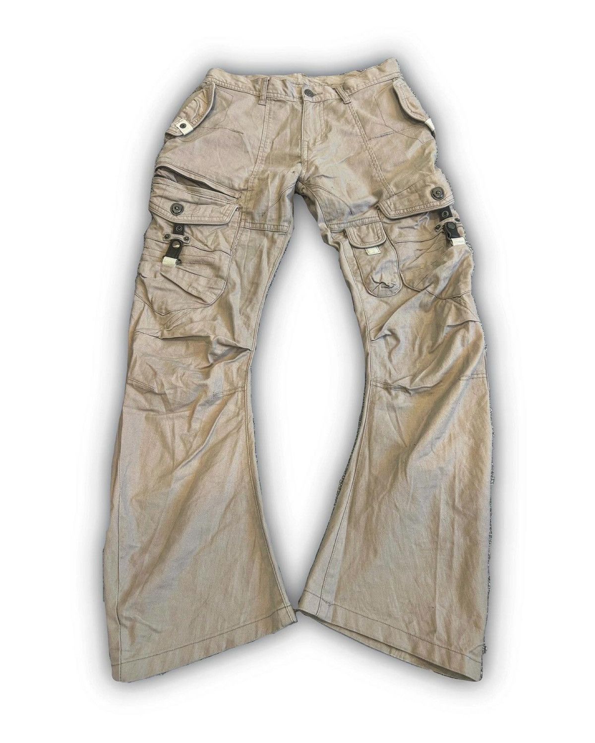 Japanese Brand Tornado Mart Flared Cargo Pants Size US 28 / EU 44 - 1 Thumbnail