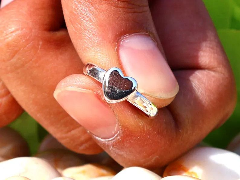Handmade Handmade Heart Ring, 925 Silver Promise Ring, Women Jewelry Size ONE SIZE - 6 Thumbnail