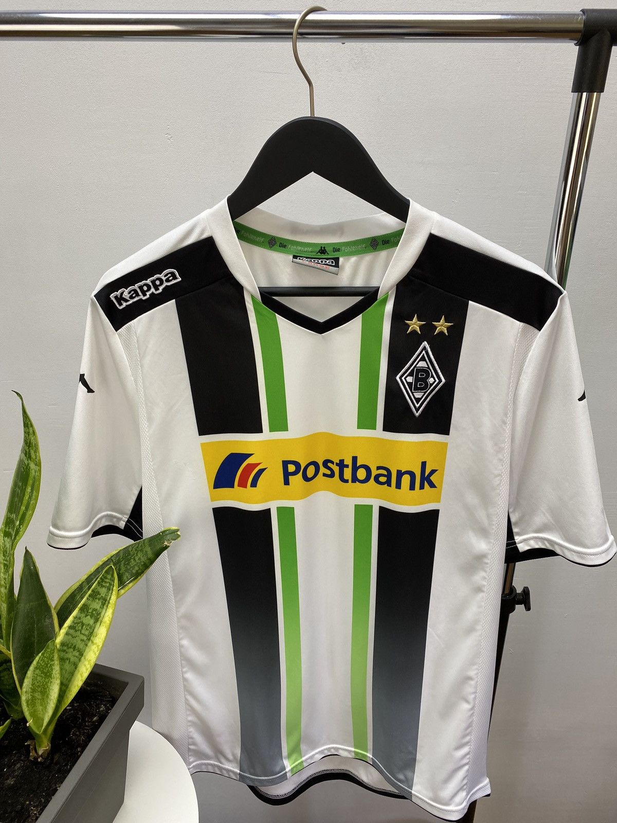 Kappa Borussia Mönchengladbach 2014 Soccer Jersey Home Size US L / EU 52-54 / 3 - 5 Thumbnail