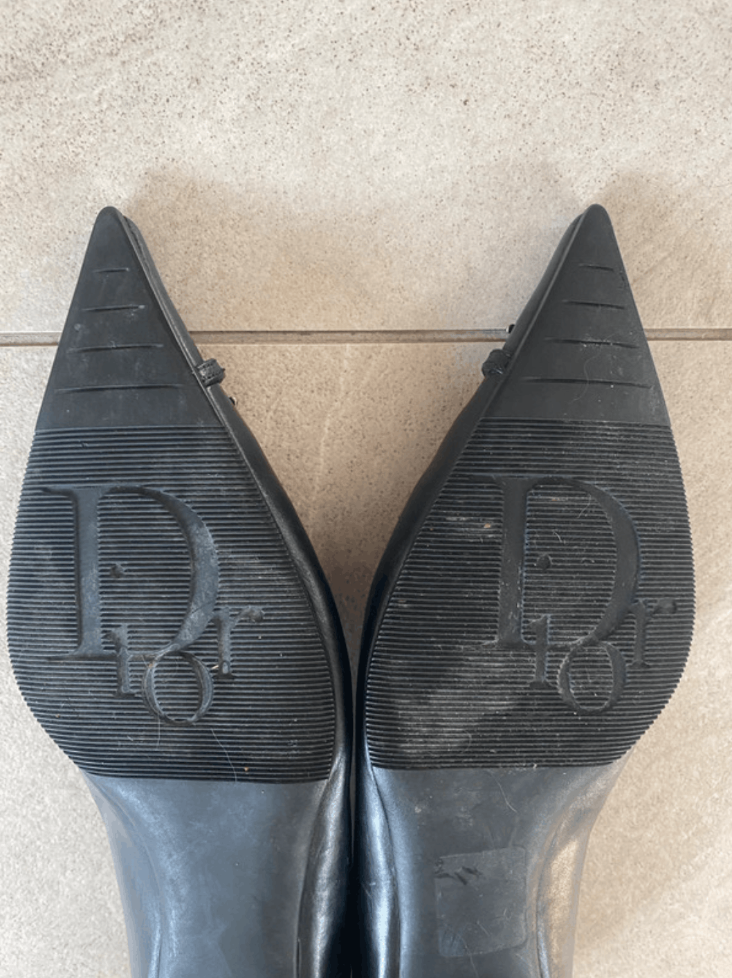 Dior Dior Shoes Ballet Heels Mules 2000 Black Leather Vintage Size US 6 / IT 36 - 6 Thumbnail