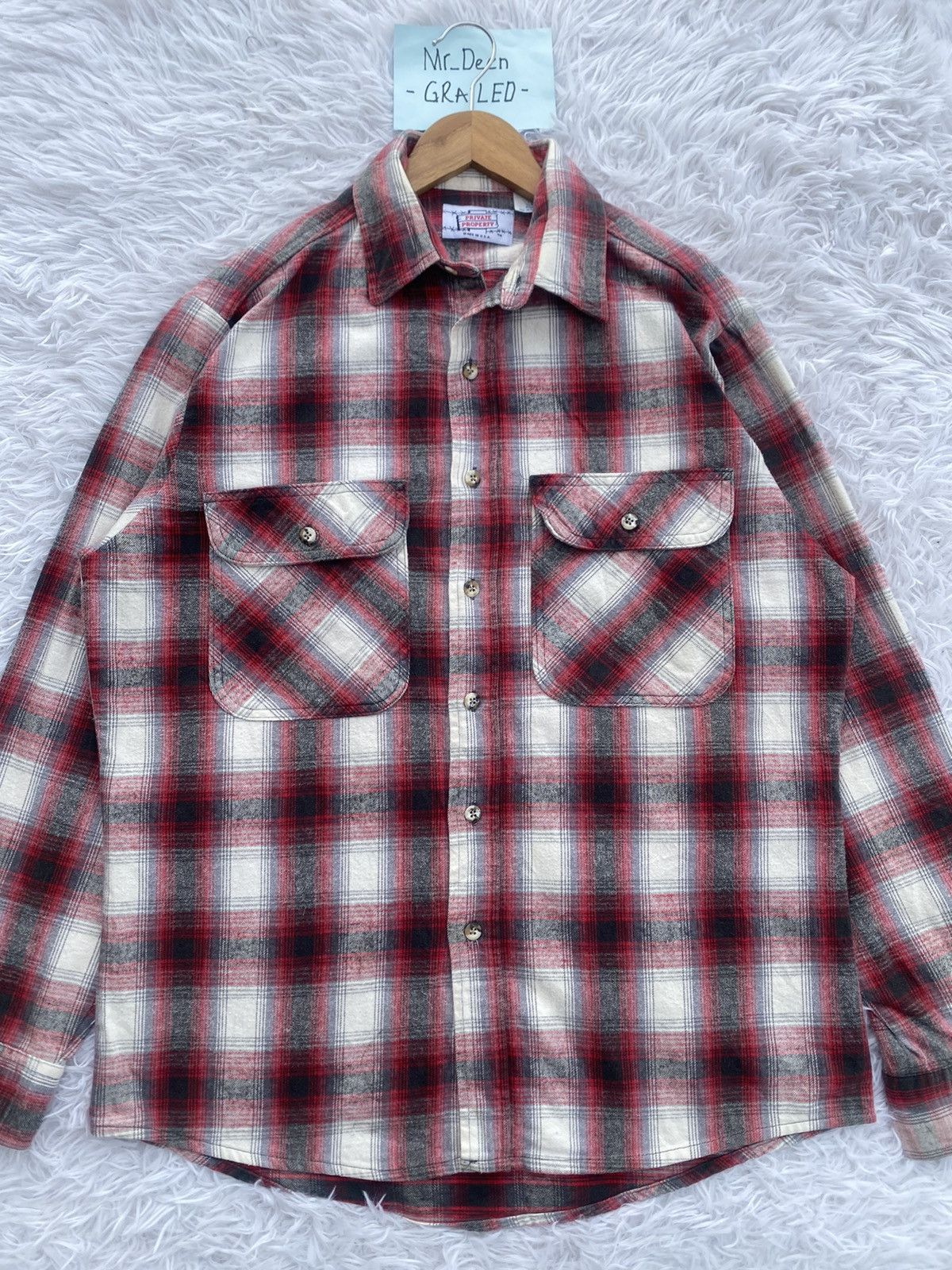 Flannel Rare Vintage Private Property Flannel Shirt Size US M / EU 48-50 / 2 - 6 Thumbnail